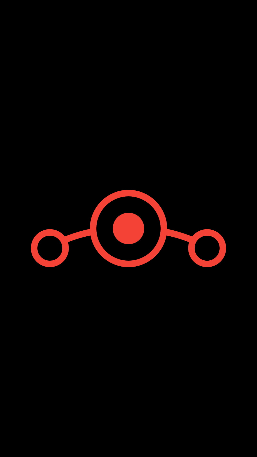 black, red, minimalism, 1080P, digital, Android (operating system), logo, symbols, Lineage OS, Phone HD Wallpaper