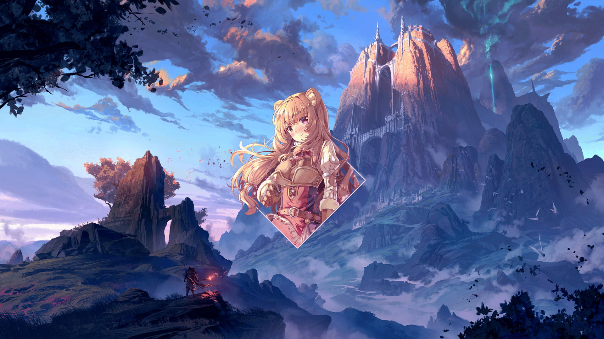 anime girls, Raphtalia, digital art, 1080P, Platinum Conception s, anime, Photoshop, picture-in-picture, HD Wallpaper