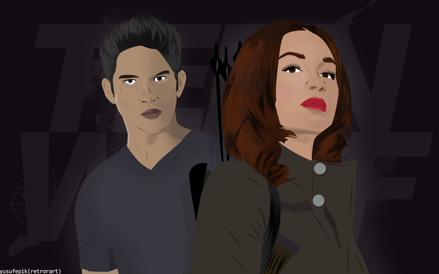 teen wolf, scott mccall, character design, Platinum Conception s, drawing, illustration, graphic design, Allison Argent, 720P, HD Wallpaper