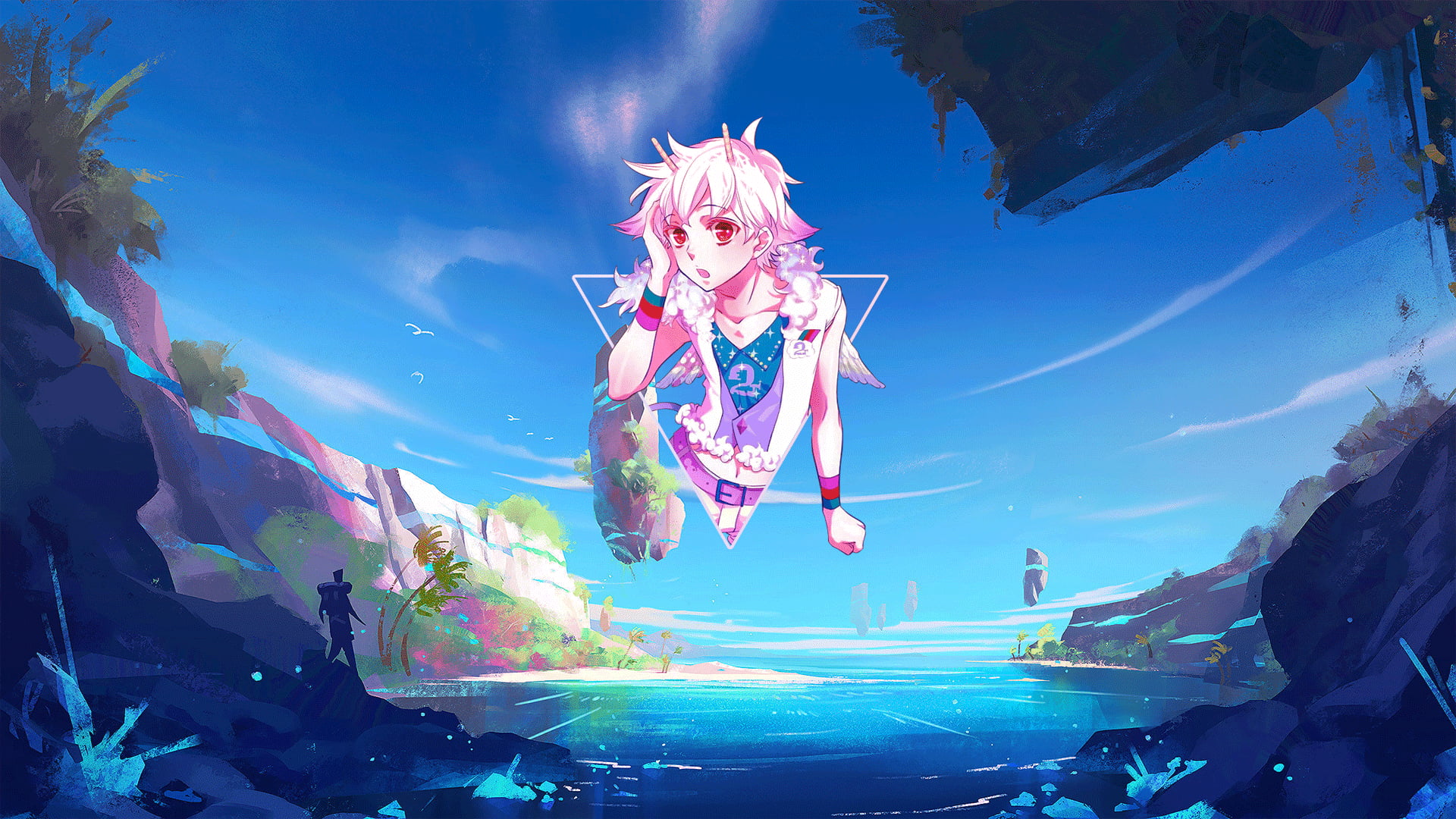 Platinum Conception s, anime boys, picture-in-picture, 1080P, anime, Photoshop, HD Wallpaper