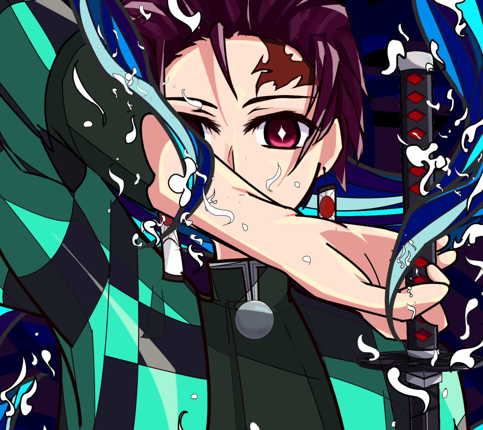 Kimetsu no Yaiba, 1080P, anime boys, Kamado Tanjirō, anime, HD Wallpaper