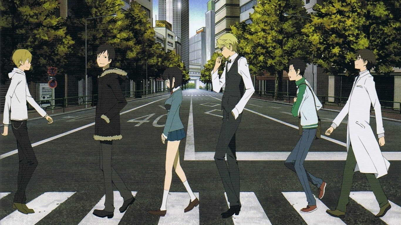 Anime, Mikado Ryūgamine, Durarara!!, Shinra Kishitani, Izaya Orihara, Anri Sonohara, Shizuo Heiwajima, 720P, Masaomi Kida, HD Wallpaper