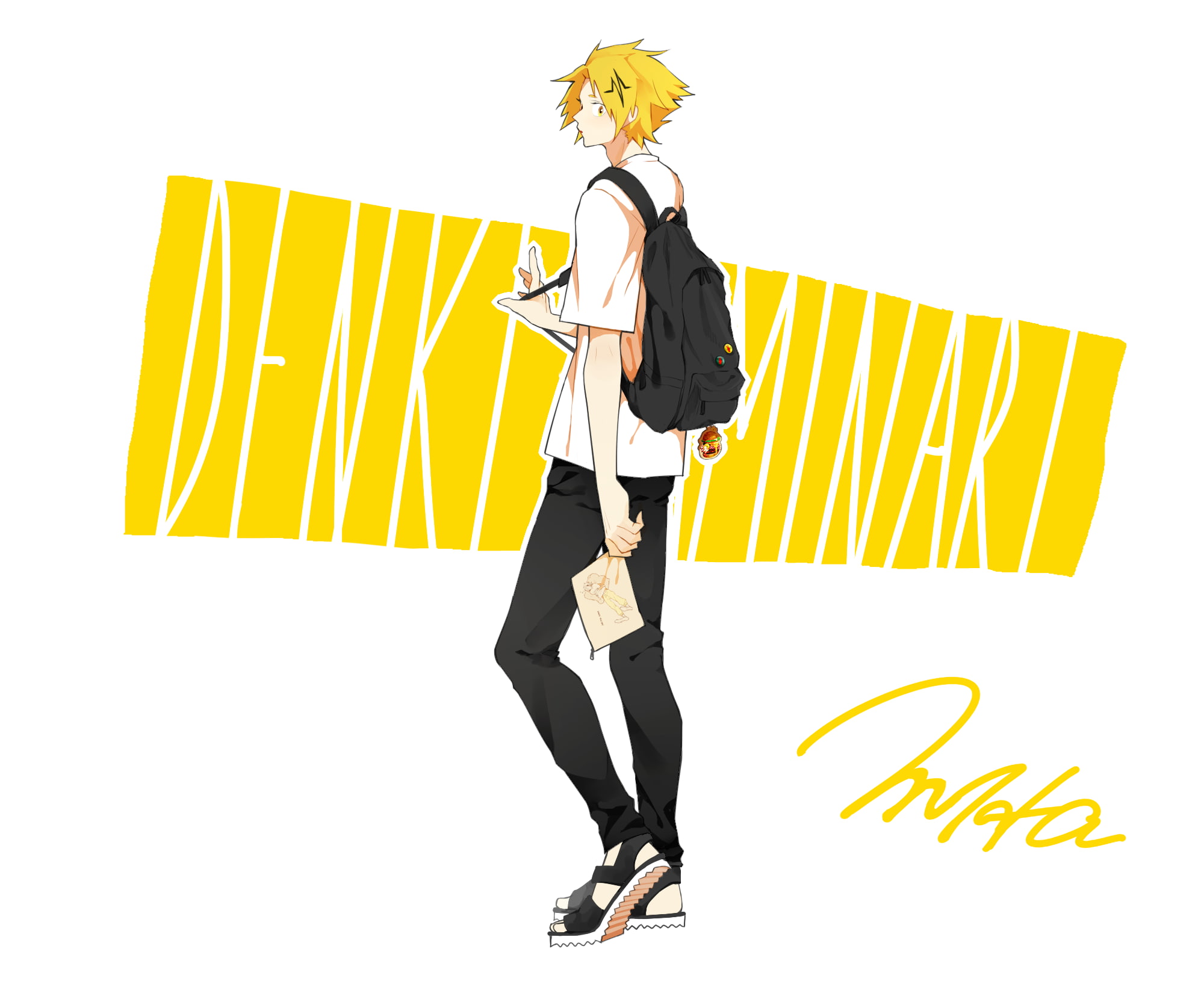 Denki Kaminari, 1080P, My Hero Academia, Anime, HD Wallpaper