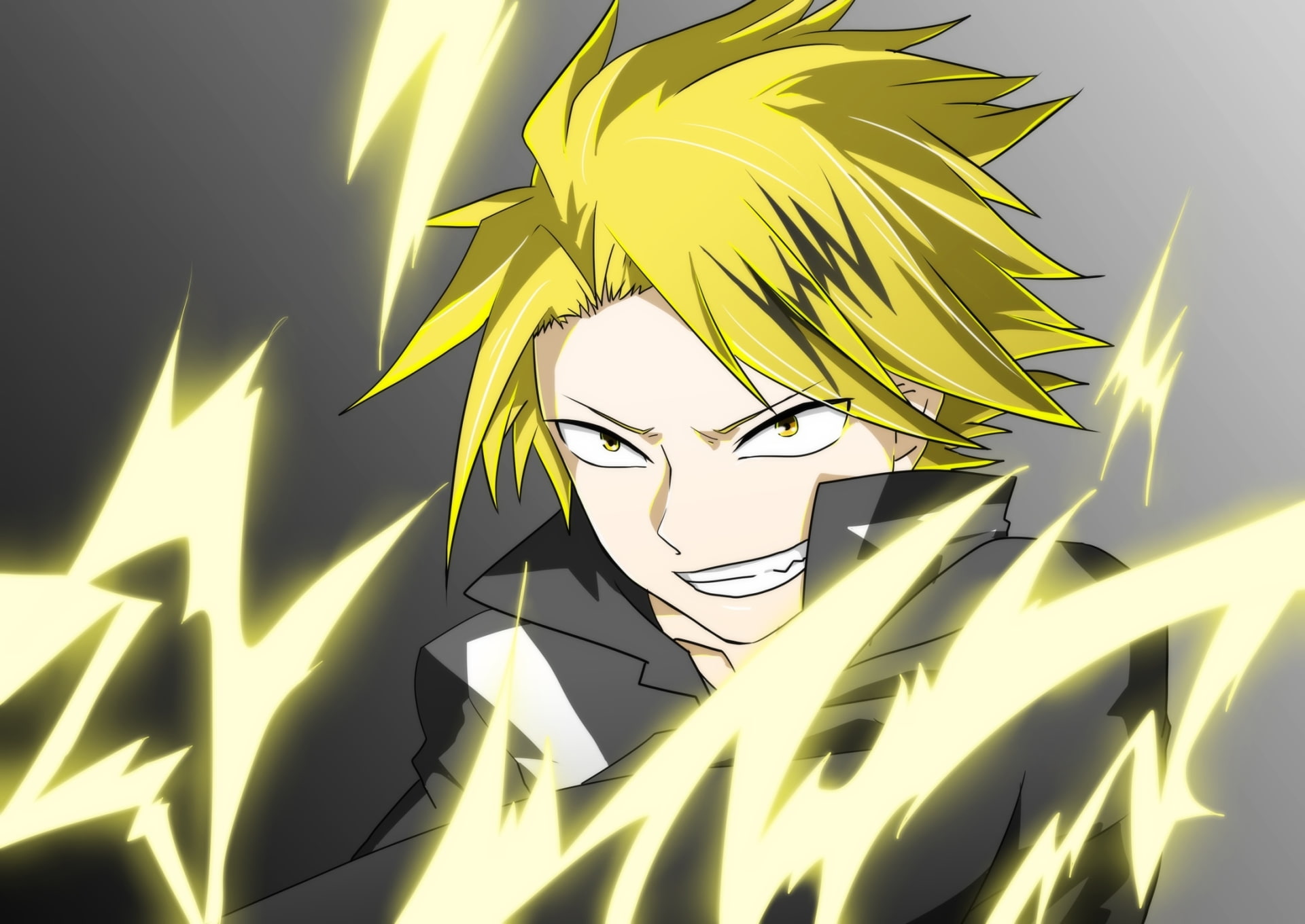 1080P, Anime, Denki Kaminari, My Hero Academia, HD Wallpaper