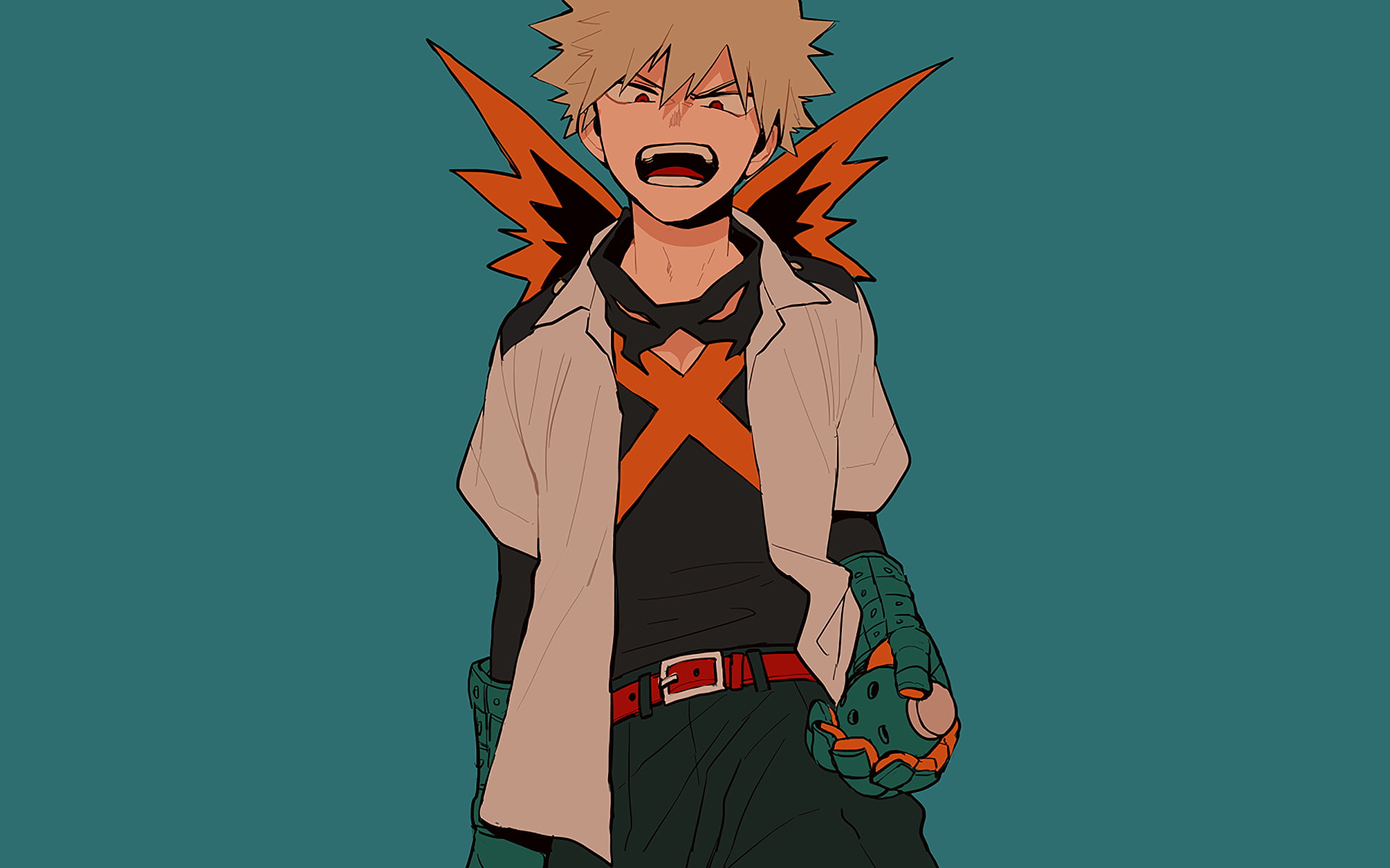 anime boys, Bakugō Katsuki, 1080P, Boku no Hero Academia, HD Wallpaper