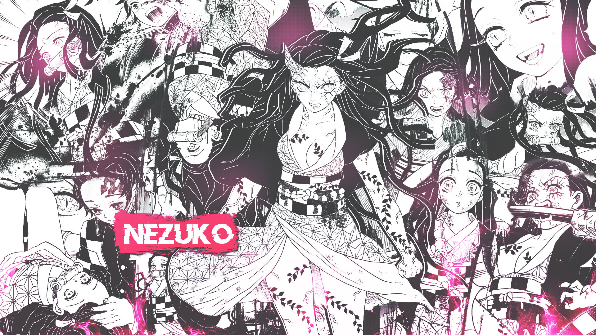 Kimetsu no Yaiba, anime, Kamado Nezuko, Nezuko, anime girls, 1080P, HD Wallpaper
