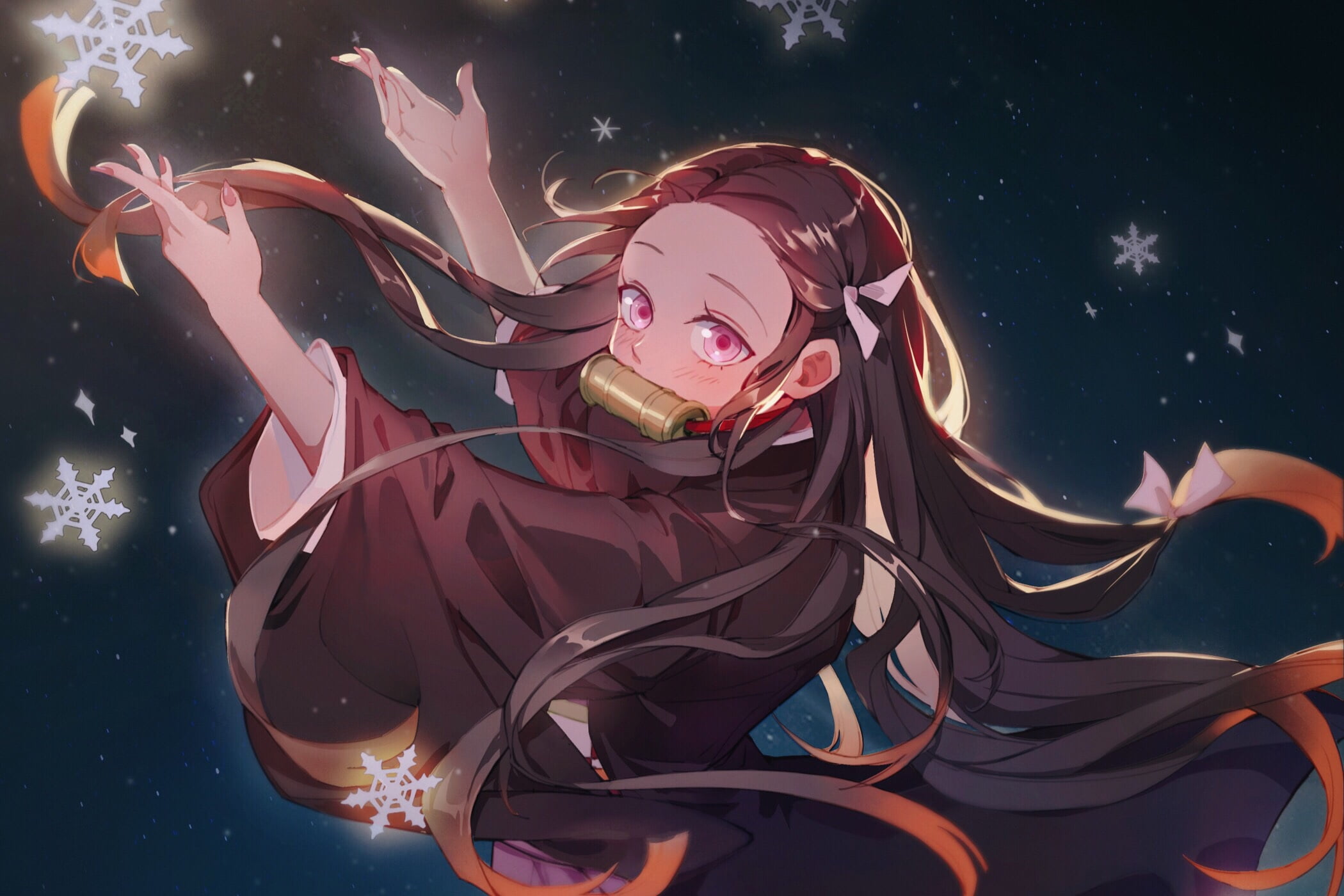 Anime, Nezuko Kamado, 1080P, Demon Slayer: Kimetsu no Yaiba, HD Wallpaper