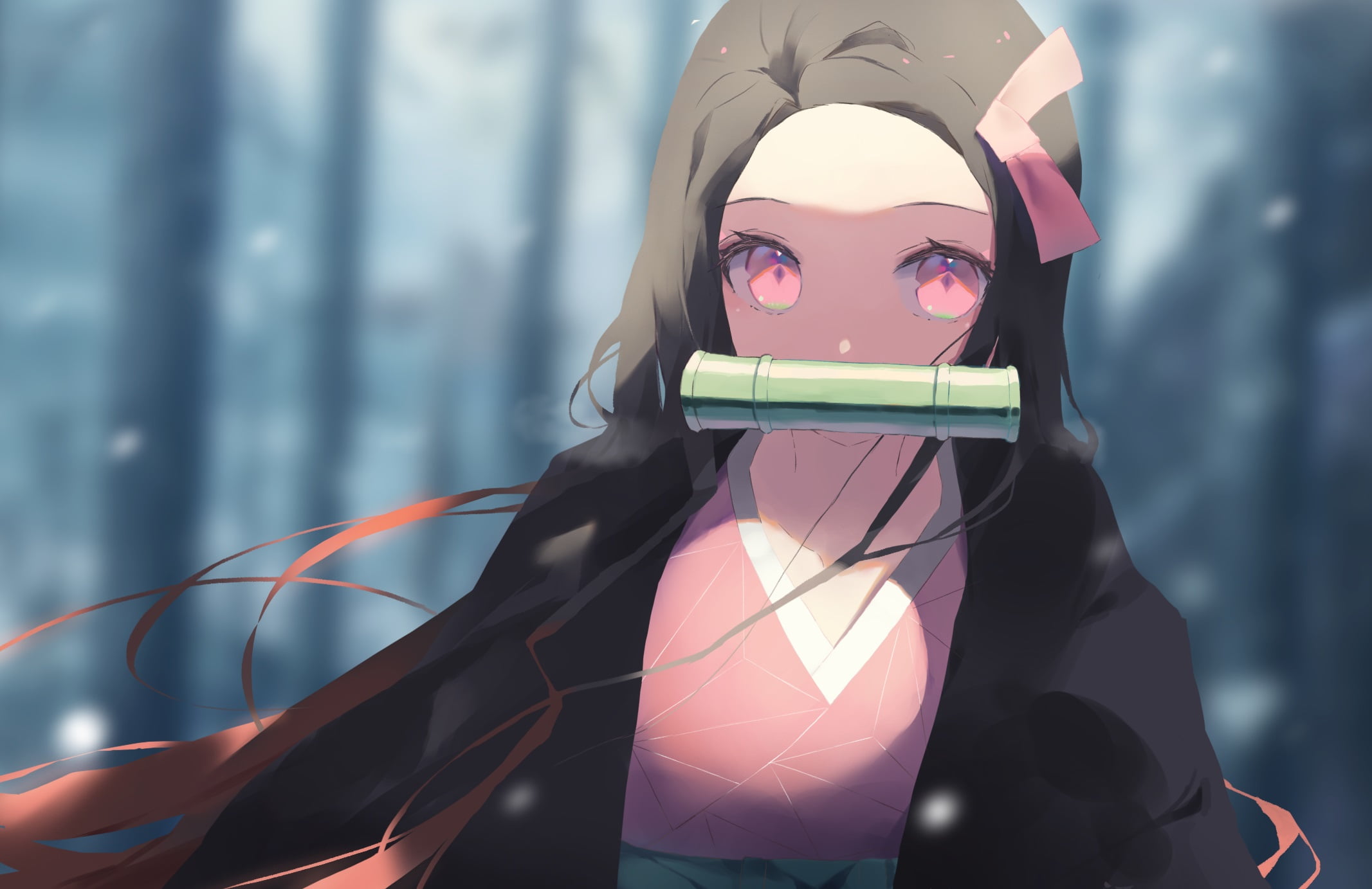 1080P, Demon Slayer: Kimetsu no Yaiba, Anime, Nezuko Kamado, HD Wallpaper