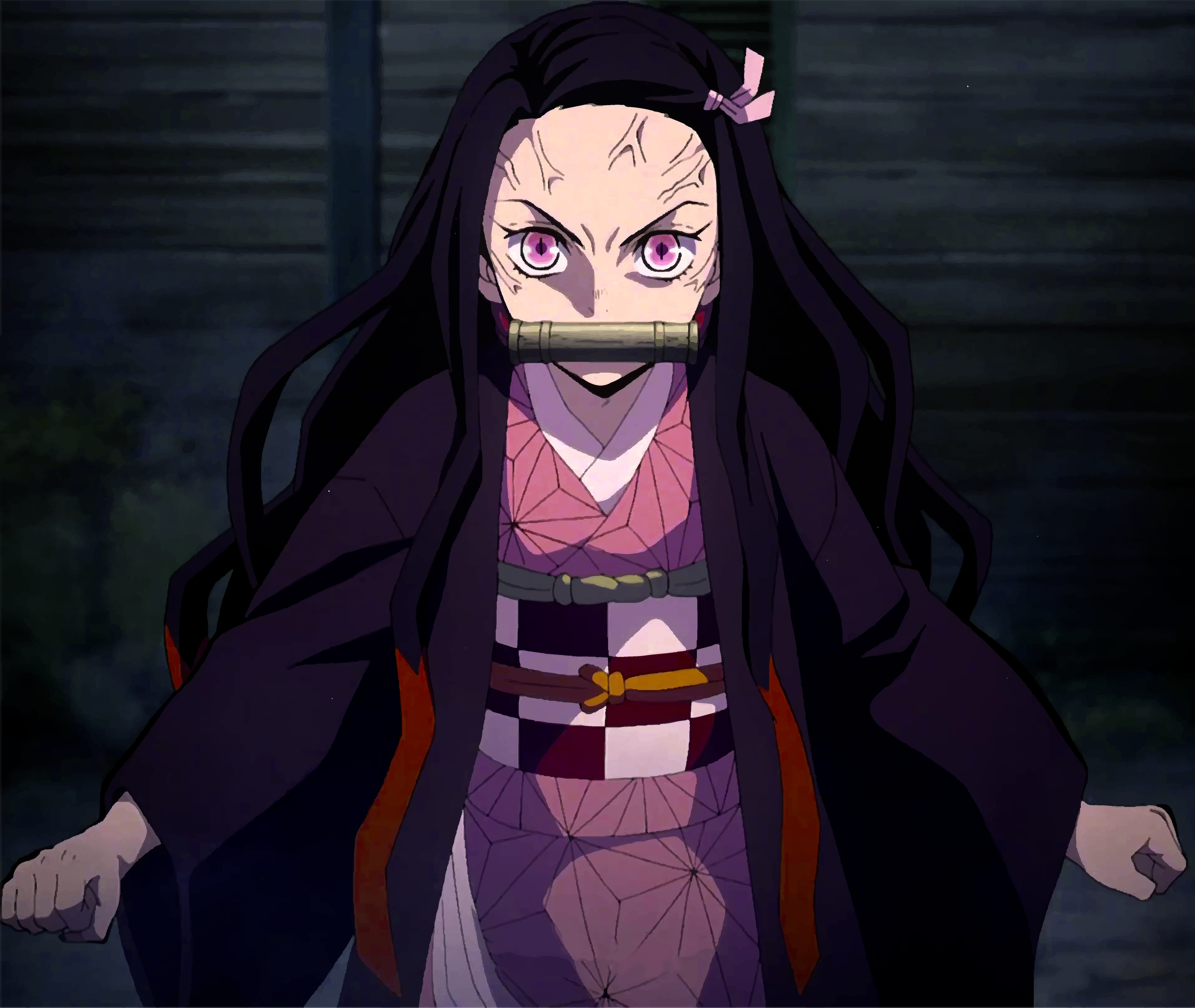 Demon Slayer: Kimetsu no Yaiba, Anime, Nezuko Kamado, 5K, HD Wallpaper
