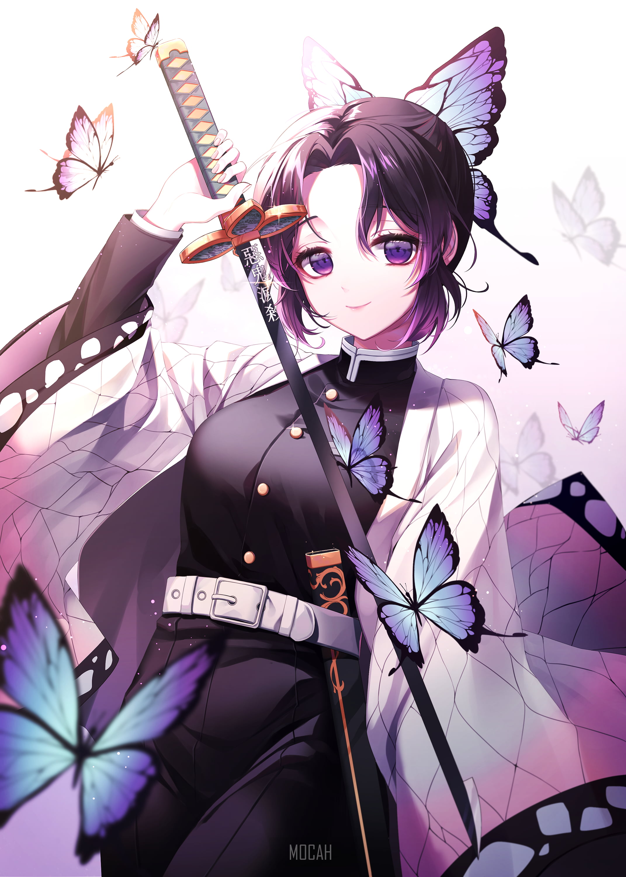 2K, Kimetsu no Yaiba, Kochou Shinobu, Phone HD Wallpaper