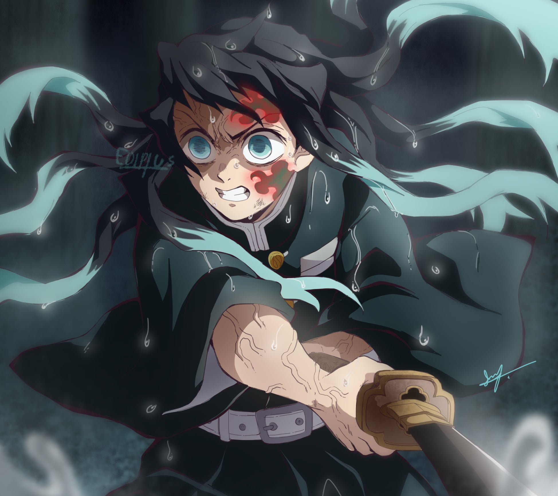 Anime, 1080P, Demon Slayer: Kimetsu no Yaiba, Tokitou Muichirou, HD Wallpaper