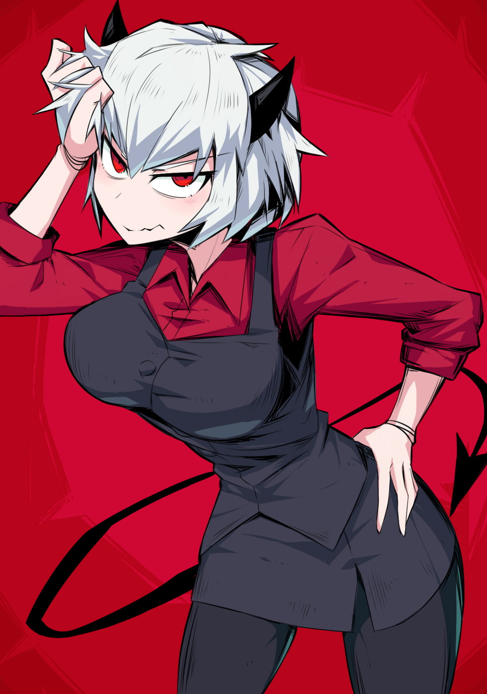 Shimure, 720P, Malina (Helltaker), Helltaker, Phone HD Wallpaper