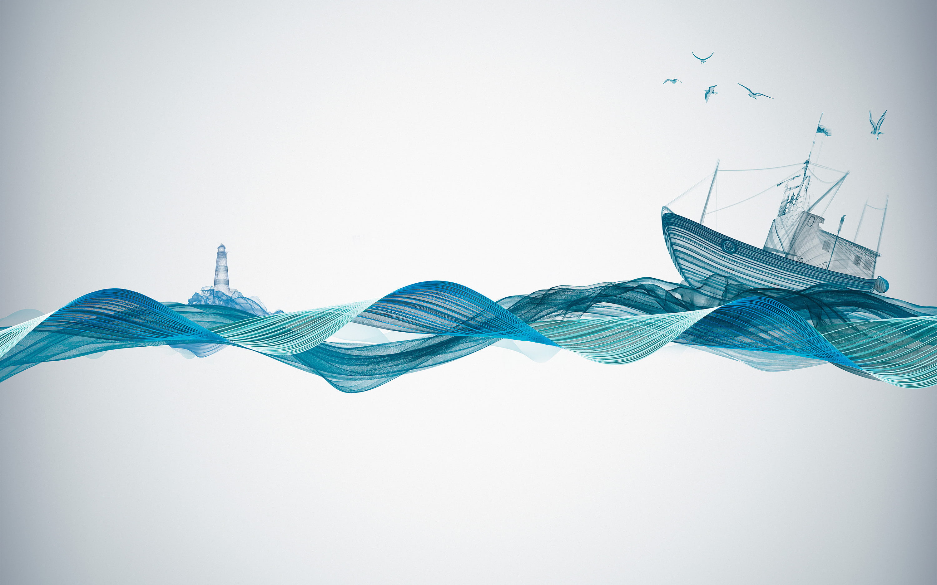 sound, waves, 2K, ocean, HD Wallpaper