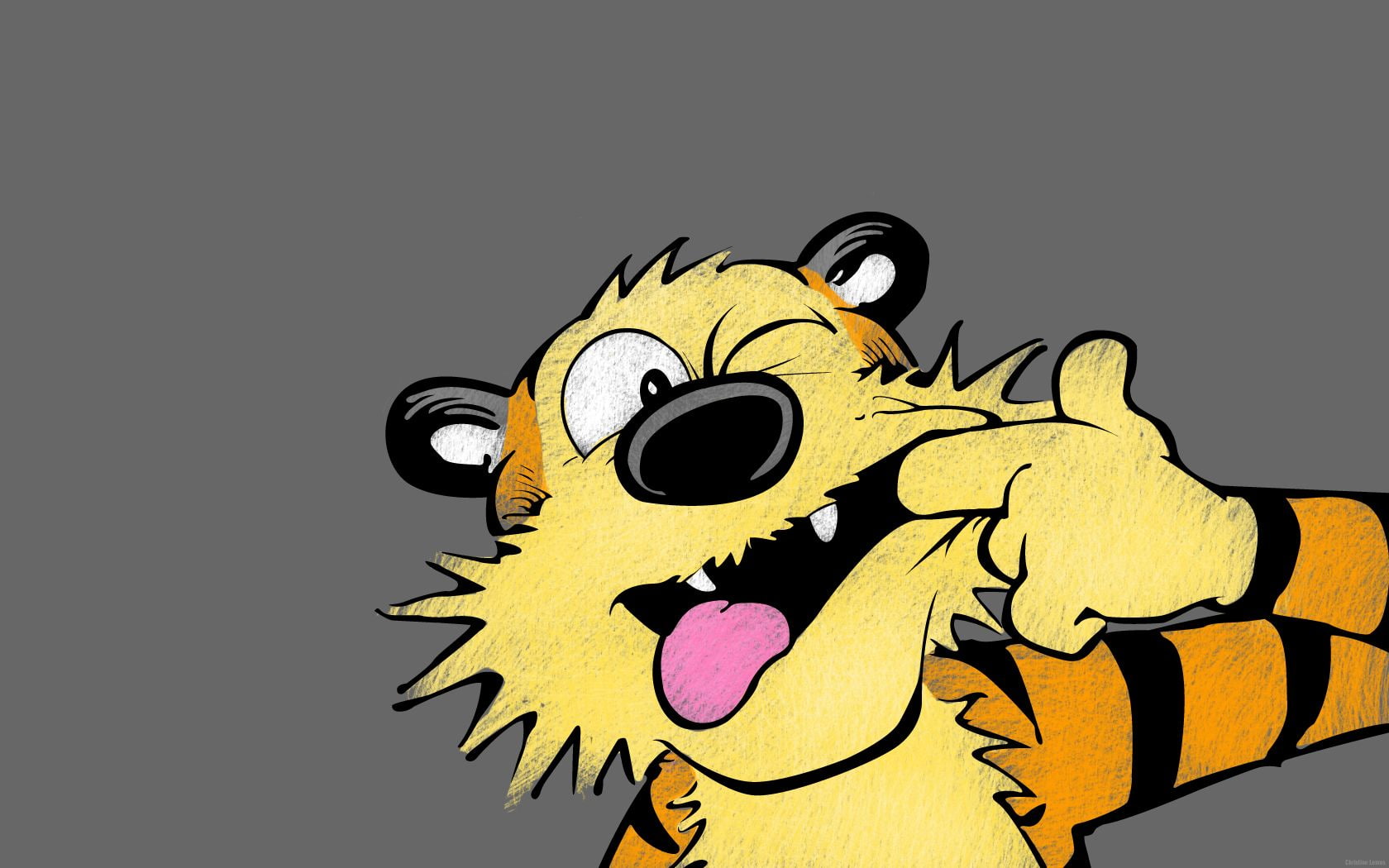 grey, hobbes, hd, cartoon/comic, 720P, calvin, gray, and, HD Wallpaper