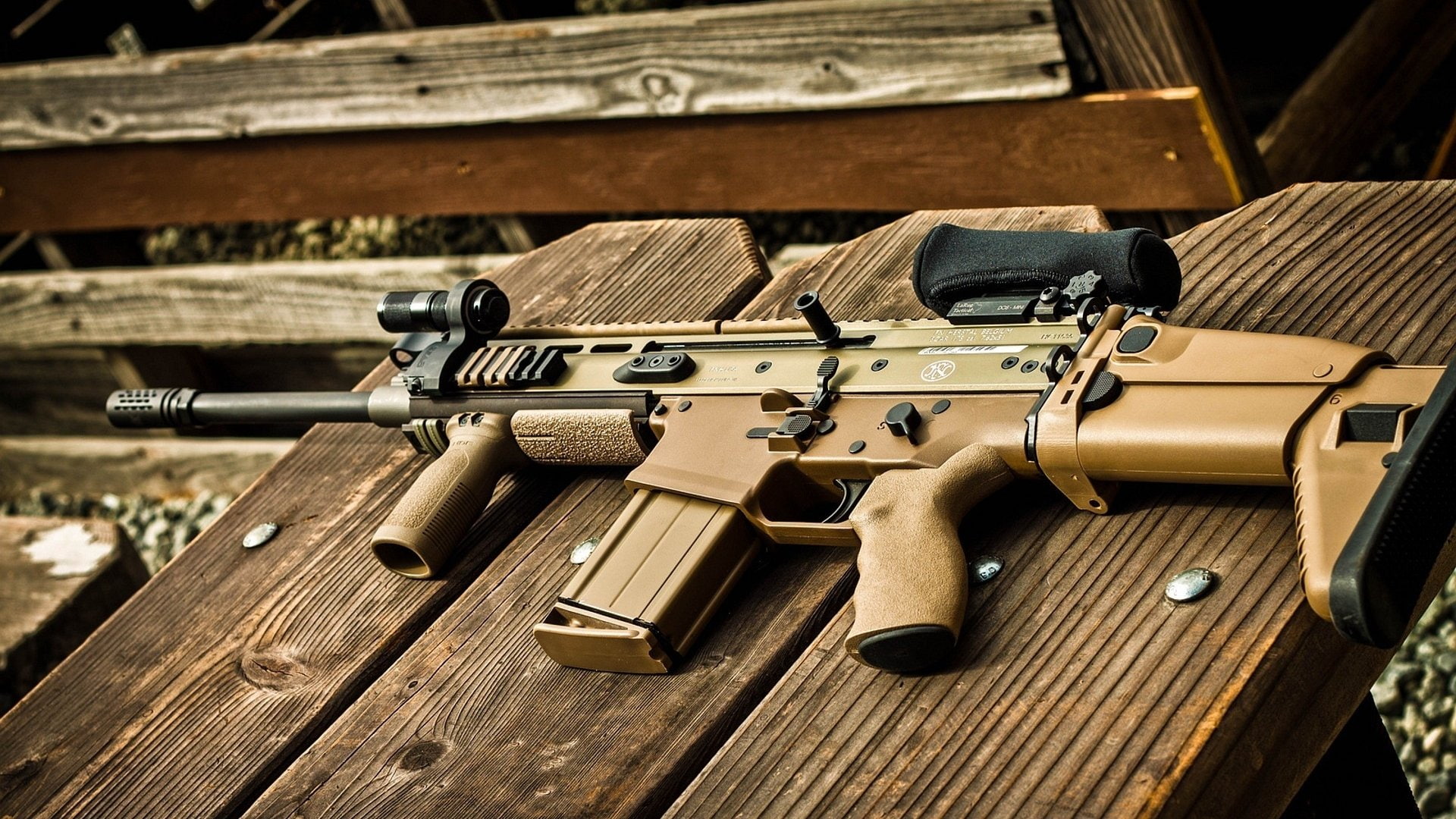 Assault Rifle, FN SCAR, 1080P, Weapons, HD Wallpaper