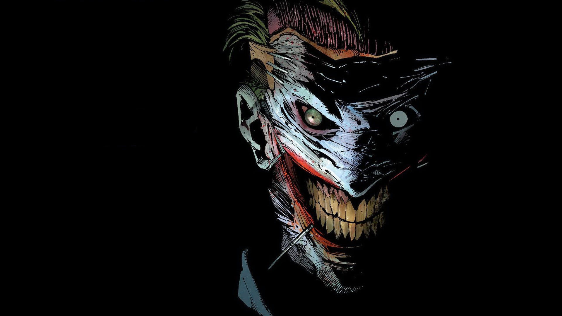 scars, artwork, 1080P, comics, joker, dc comics, dark, dc, HD Wallpaper