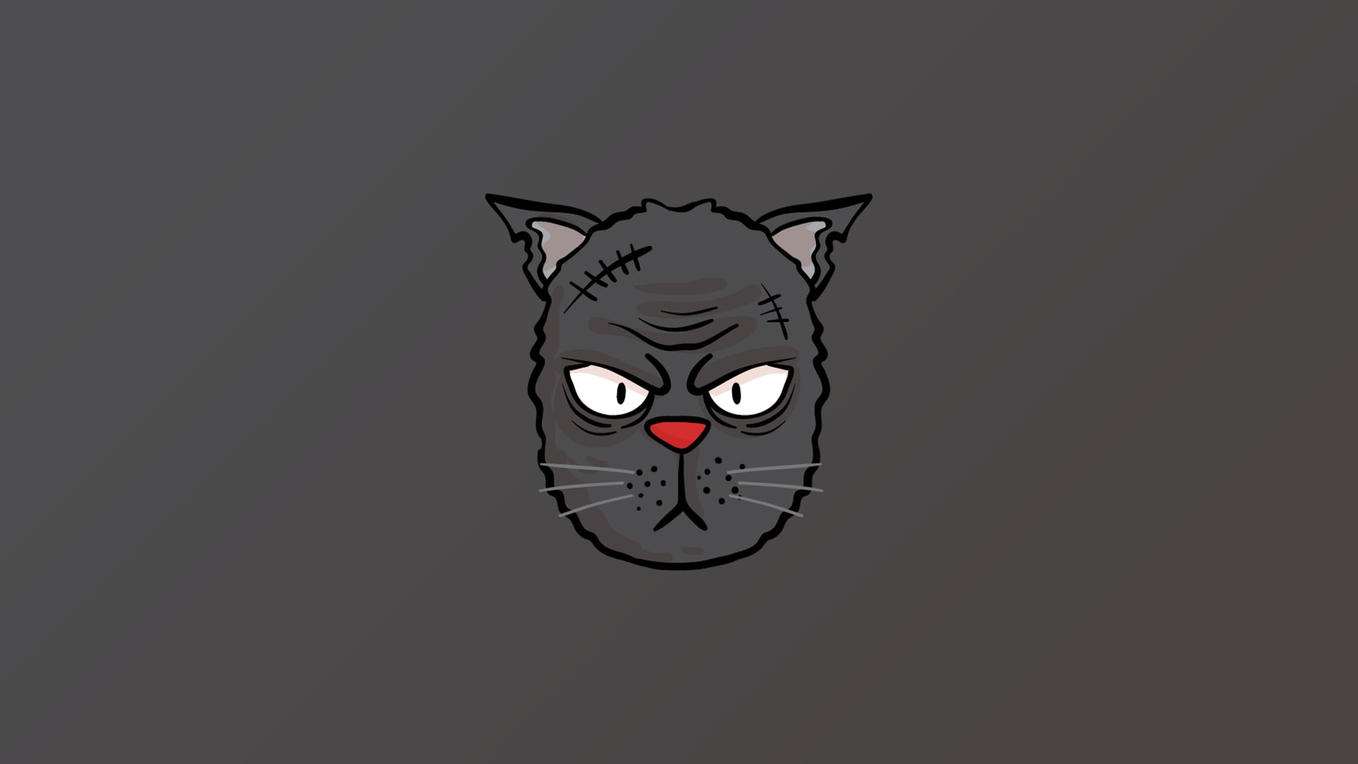 scars, digital, 1080P, cat, HD Wallpaper