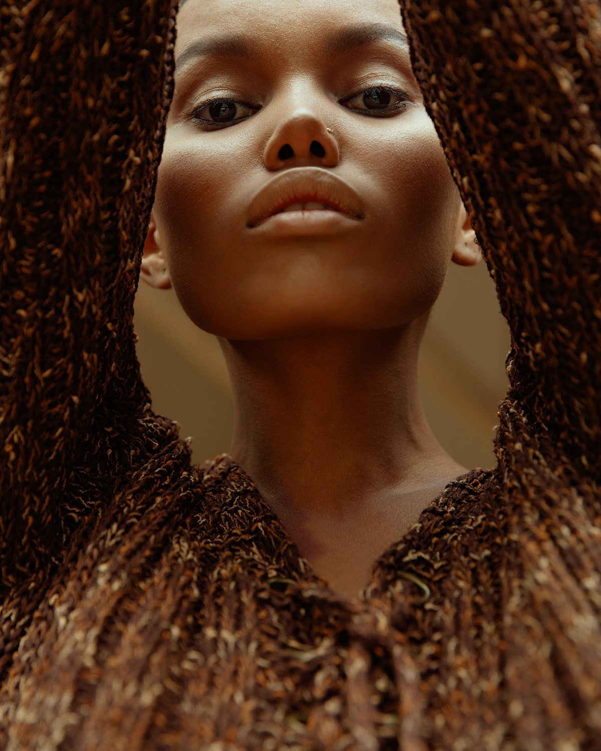 model, Aleksey Trifonov, women, face, portrait, 720P, ebony, Phone HD Wallpaper