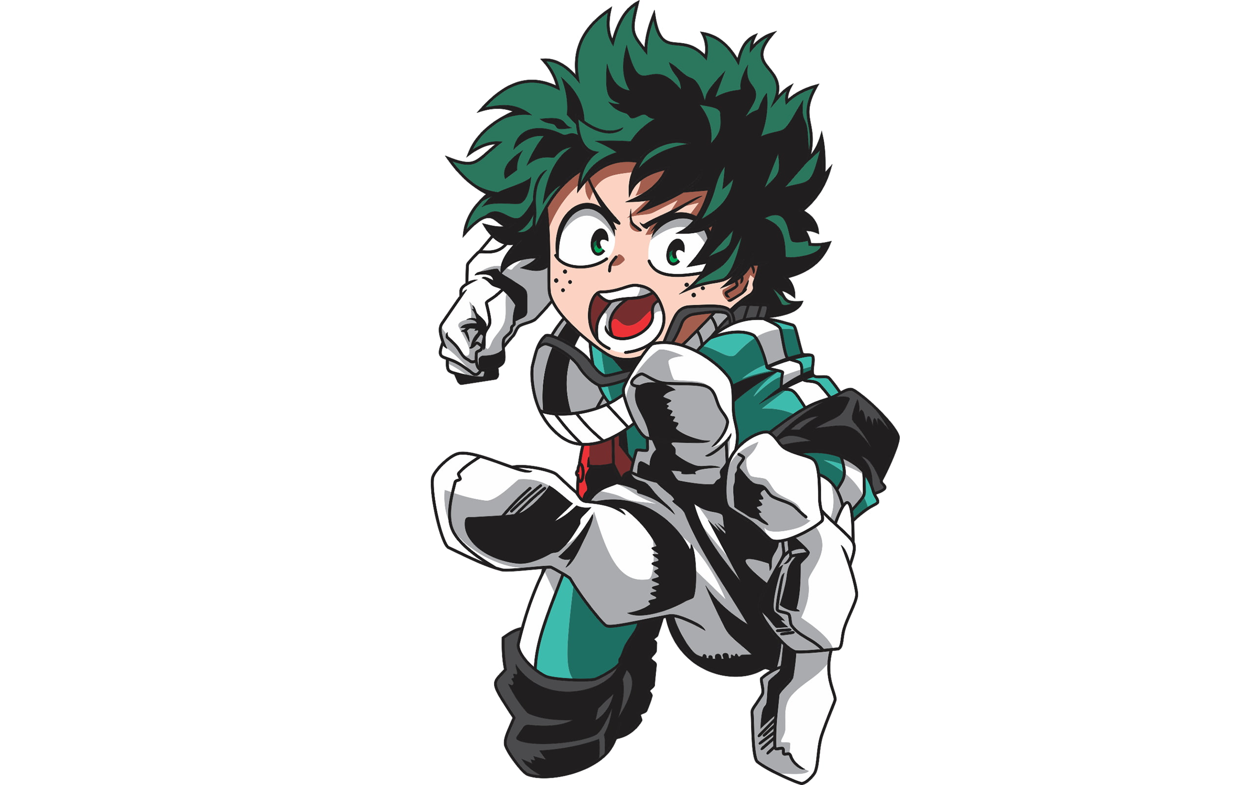 copy space, green color, creativity, Boku no Hero Academia, looking, make-up, Midoriya Izuku, arts culture and entertainment, indoors, close-up, representation, HD Wallpaper