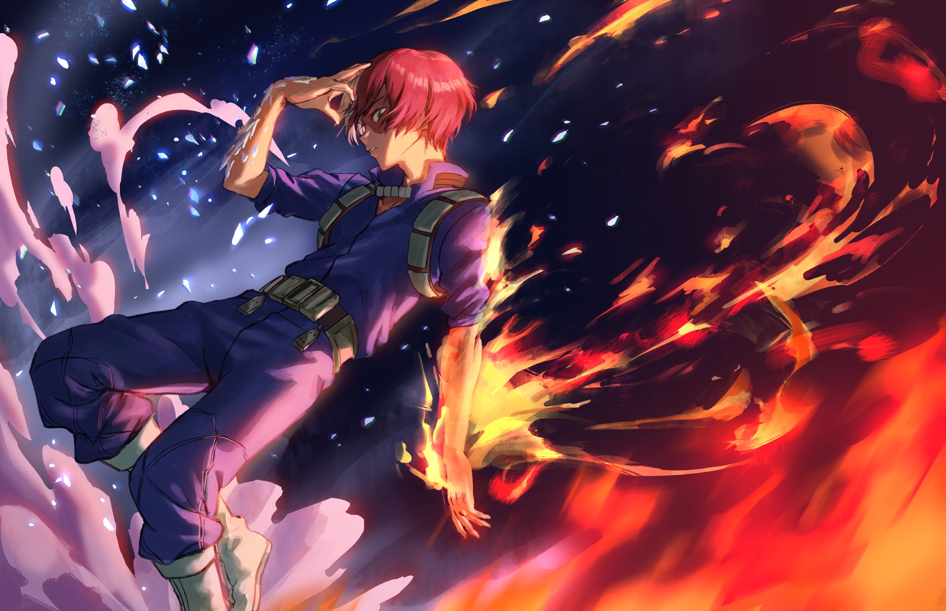 Anime, Shouto Todoroki, My Hero Academia, 1080P, HD Wallpaper