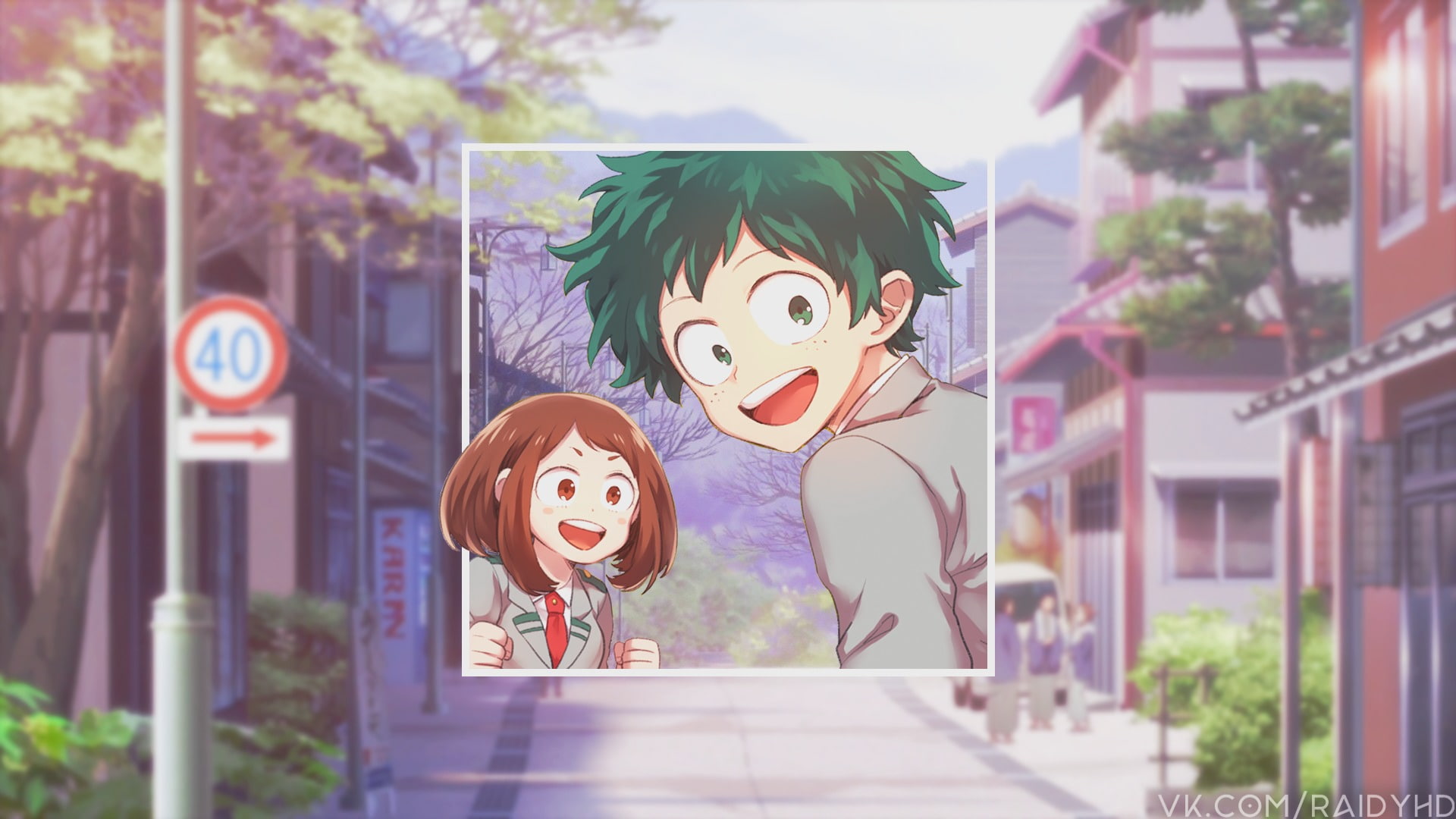 My Hero Academia, 1080P, Anime, Ochaco Uraraka, Izuku Midoriya, HD Wallpaper