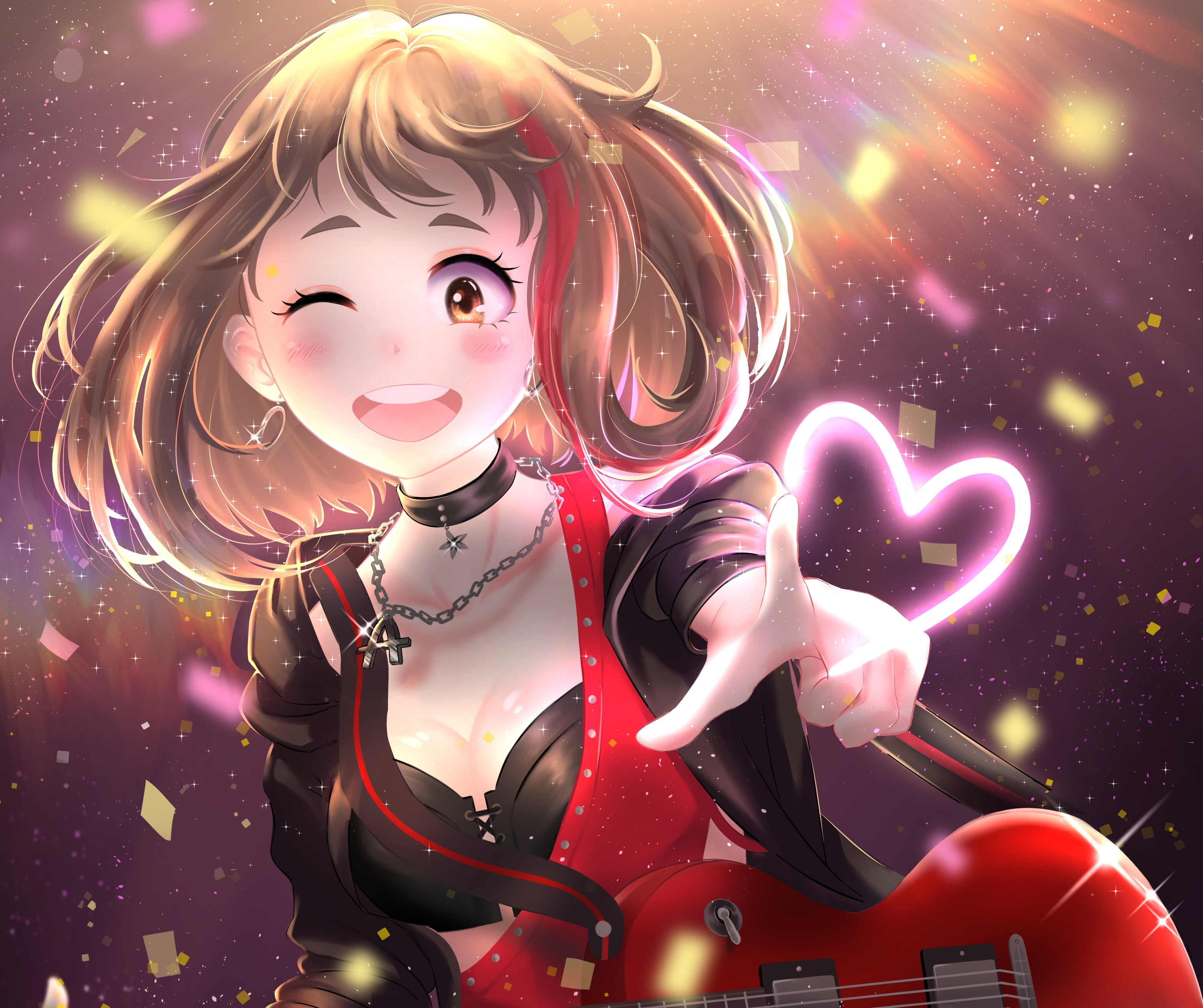 Anime, BanG Dream, Crossover, Ochaco Uraraka, My Hero Academia, Ran Mitake, 2K, HD Wallpaper