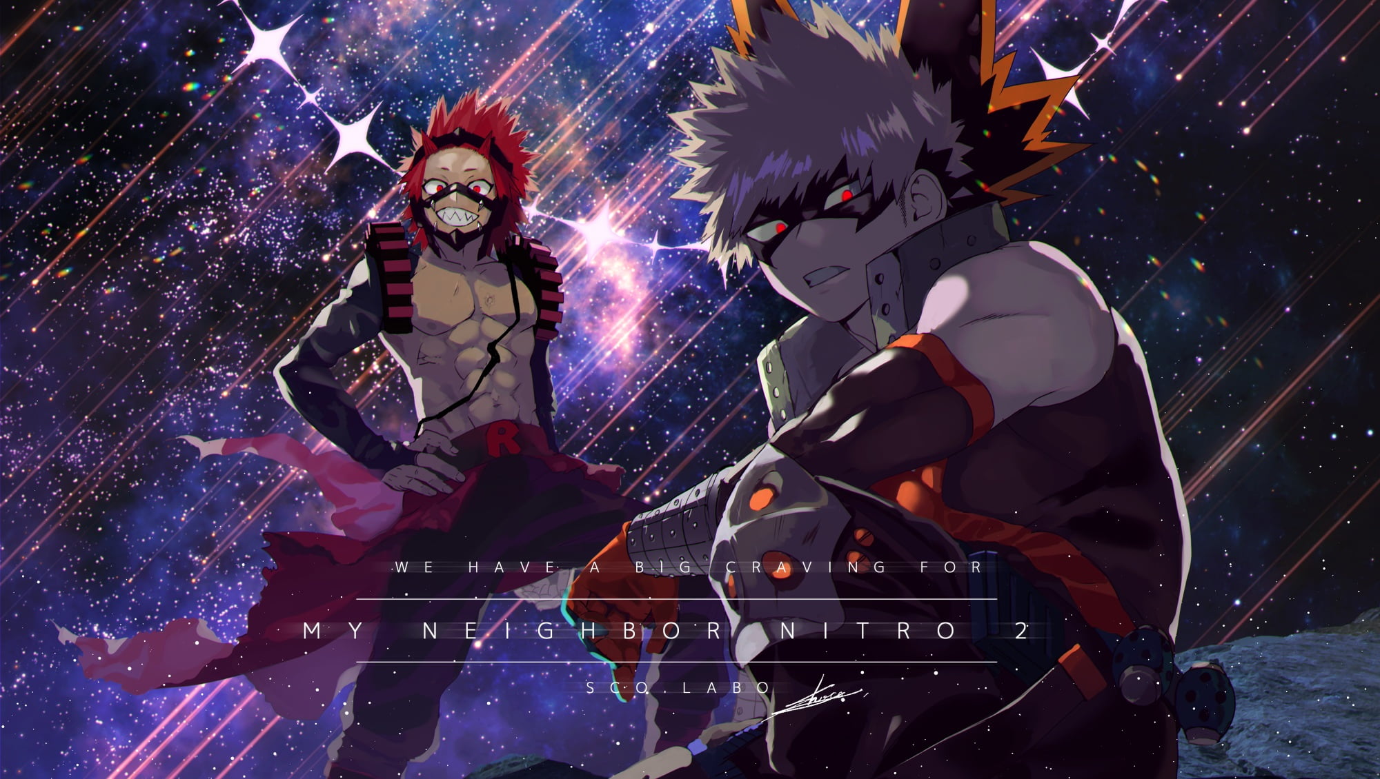 Katsuki Bakugou, My Hero Academia, Eijiro Kirishima, Anime, 1080P, HD Wallpaper
