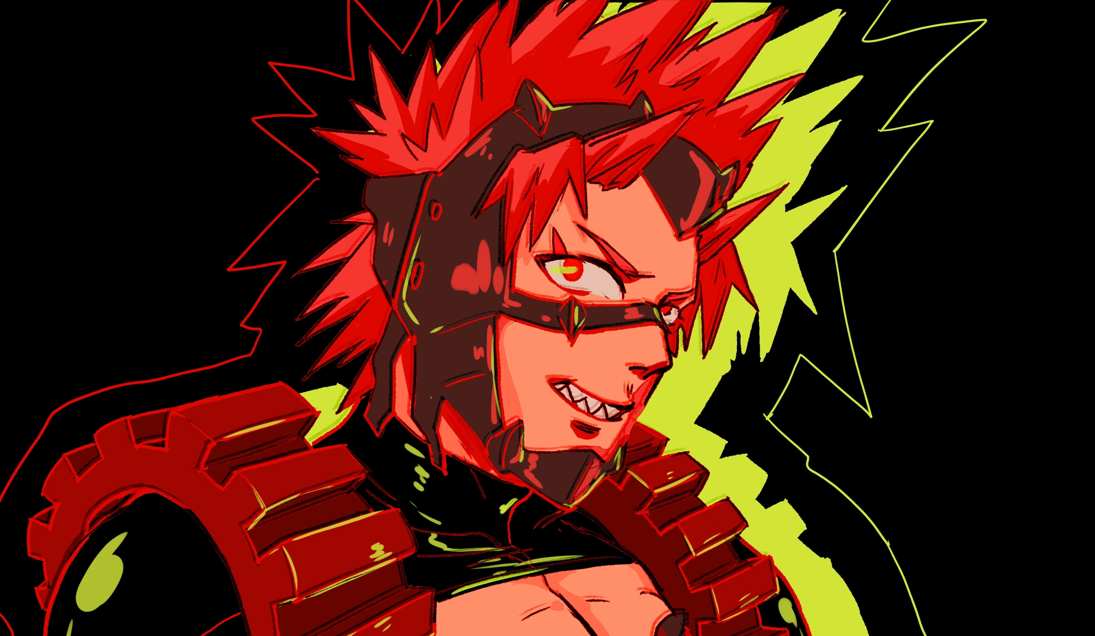My Hero Academia, Anime, Eijiro Kirishima, 2K, HD Wallpaper