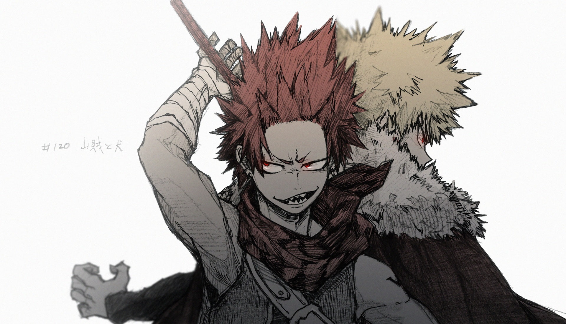 1080P, My Hero Academia, Katsuki Bakugou, Anime, Eijiro Kirishima, HD Wallpaper