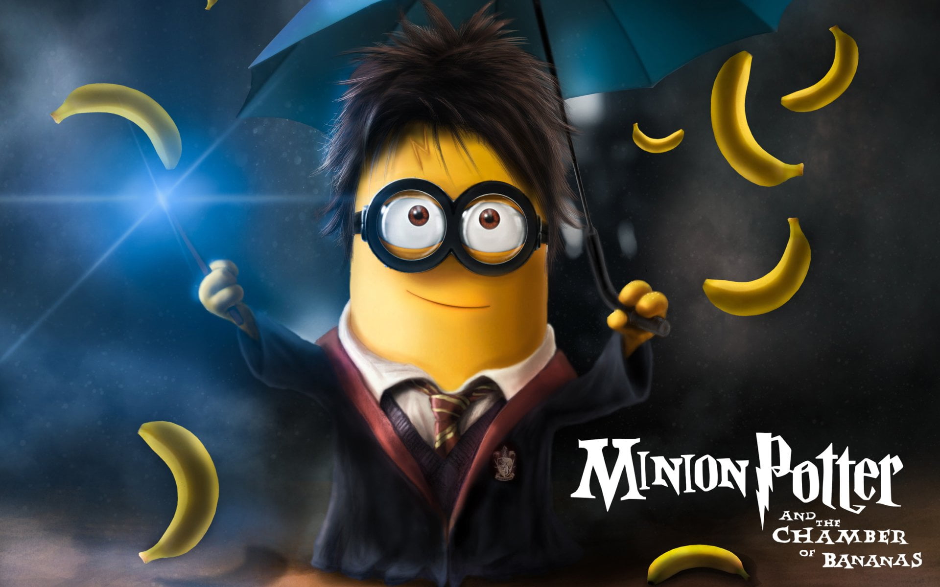 yellow, multi colored, art and craft, Harry Potter, creativity, no people, fun, male likeness, indoors, close-up, toy, representation, text, Minions (Movie), HD Wallpaper
