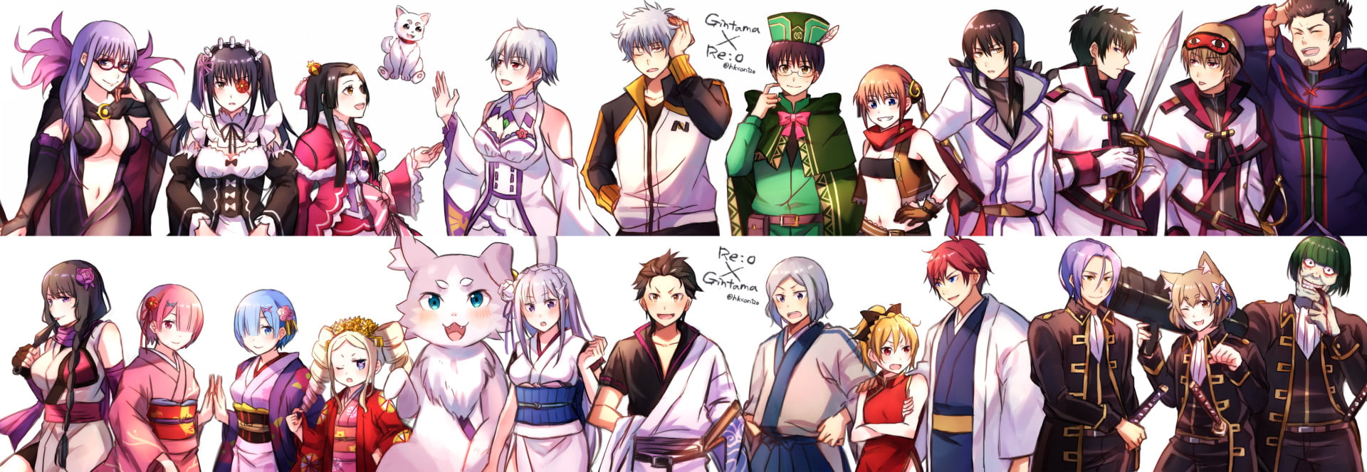 group of people, Re:ZERO -Starting Life in Another World-, indoors, representation, choice, 1080P, large group of people, female likeness, creativity, HD Wallpaper
