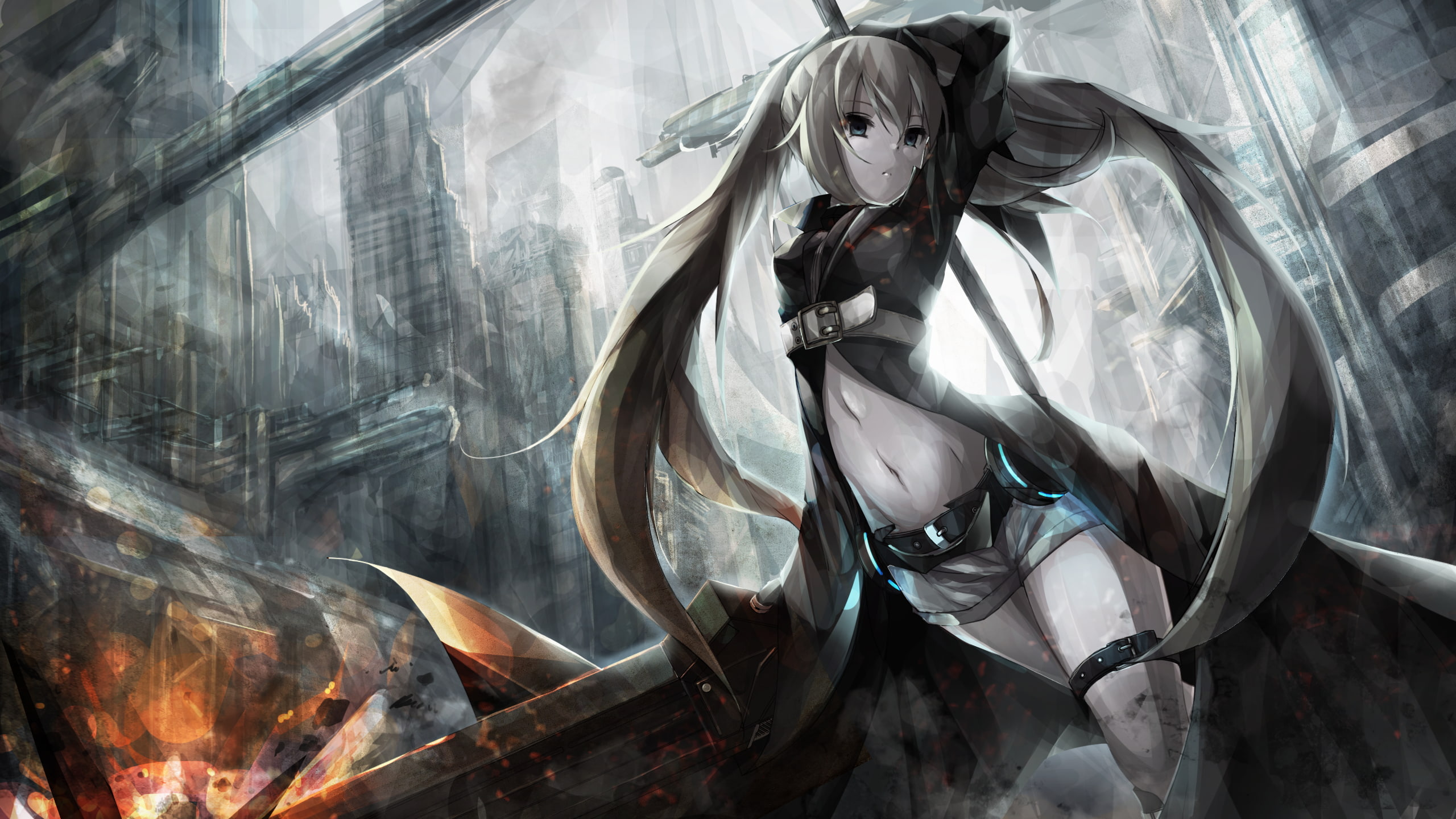 belt, anime girls, 2K, anime, HD Wallpaper