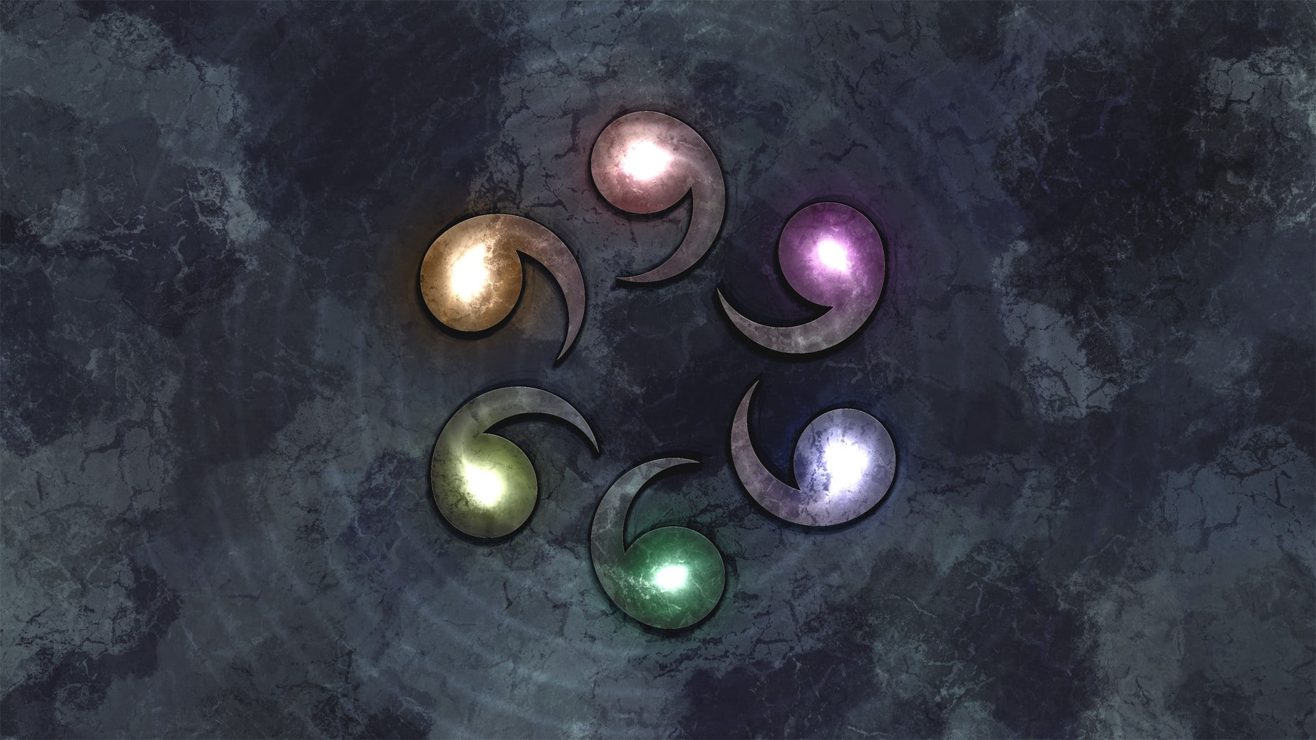 Rinnegan, anime, Naruto Shippuuden, symbols, Sage of Six Paths, 1080P, HD Wallpaper
