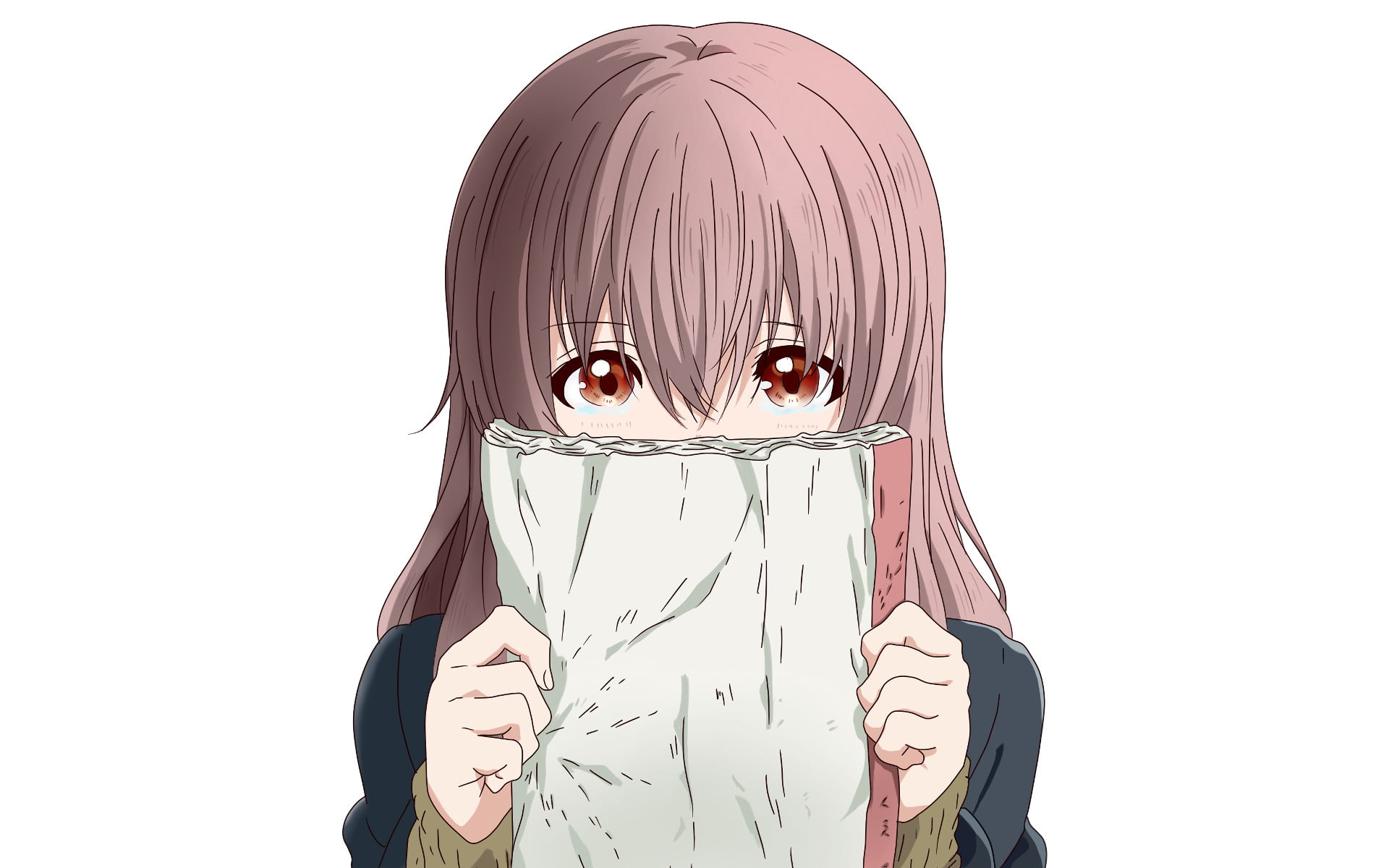 standing, human face, Shouko Nishimiya, obscured face, Koe No Katachi, one person, Anime, young adult, representation, 1080P, digital composite, hairstyle, HD Wallpaper