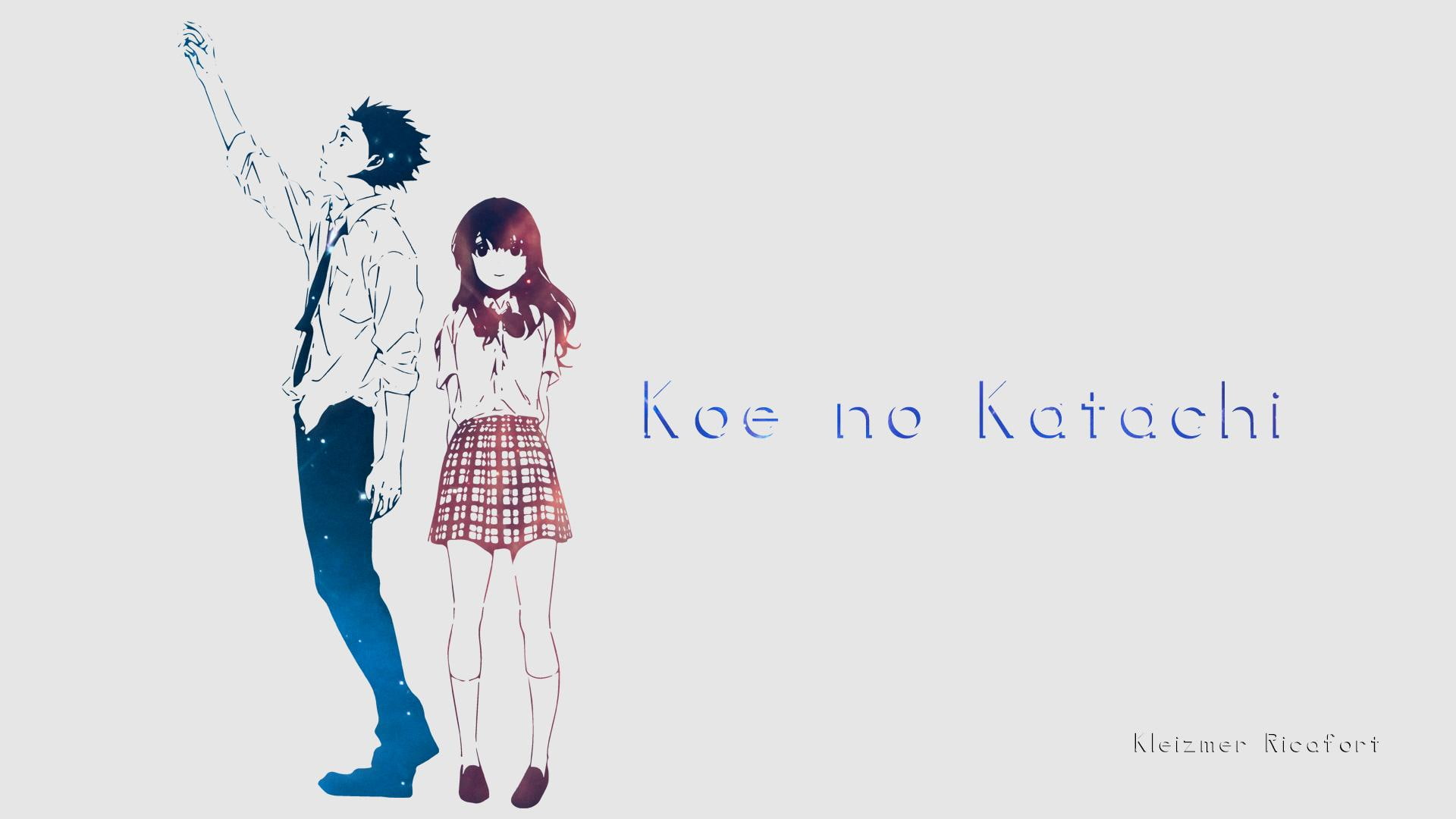 anime, anime girls, miniskirt, Ishida Shōya, anime boys, Nishimiya Shōko, 1080P, Koe no Katachi., HD Wallpaper