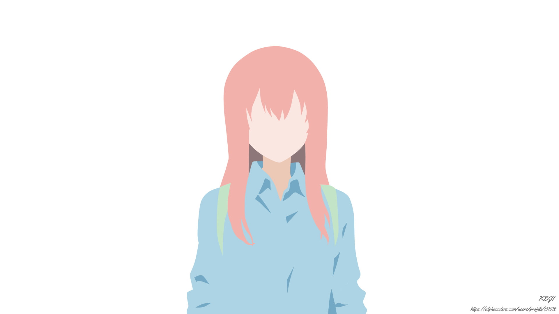 1080P, Shouko Nishimiya, Minimalist, Koe No Katachi, Brown Hair, Girl, Anime, HD Wallpaper