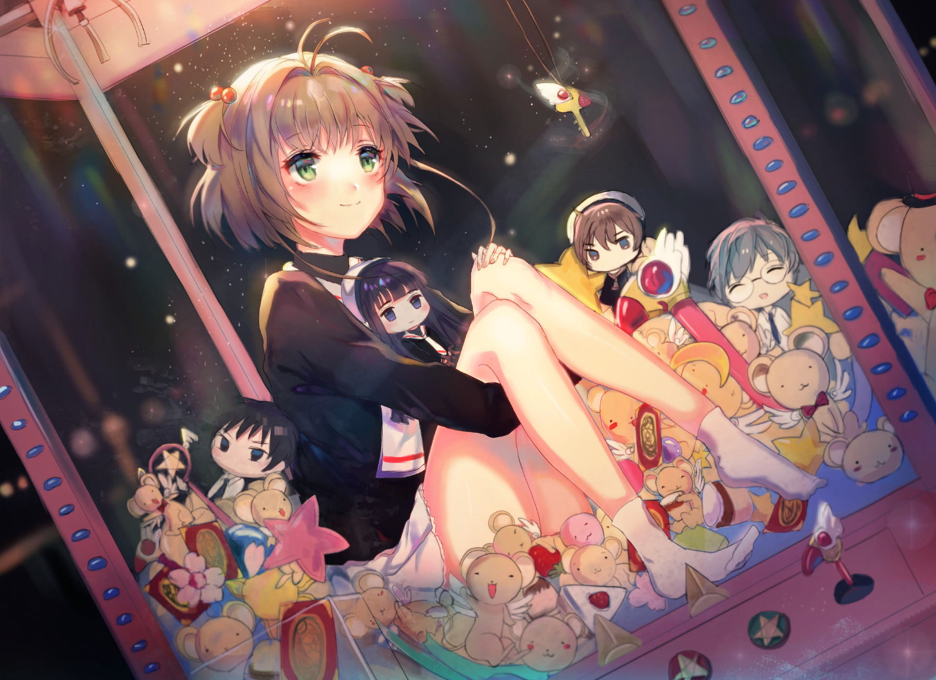 Syaoran Li, Anime, 1080P, Tomoyo Daidouji, Cardcaptor Sakura, Sakura Kinomoto, Keroberos (Card Captor Sakura), HD Wallpaper