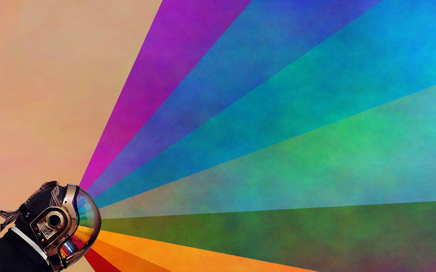 x, Daft Punk, techno, grunge, hd, music, art, rainbows, 720P, entertainment, punk, daft, HD Wallpaper