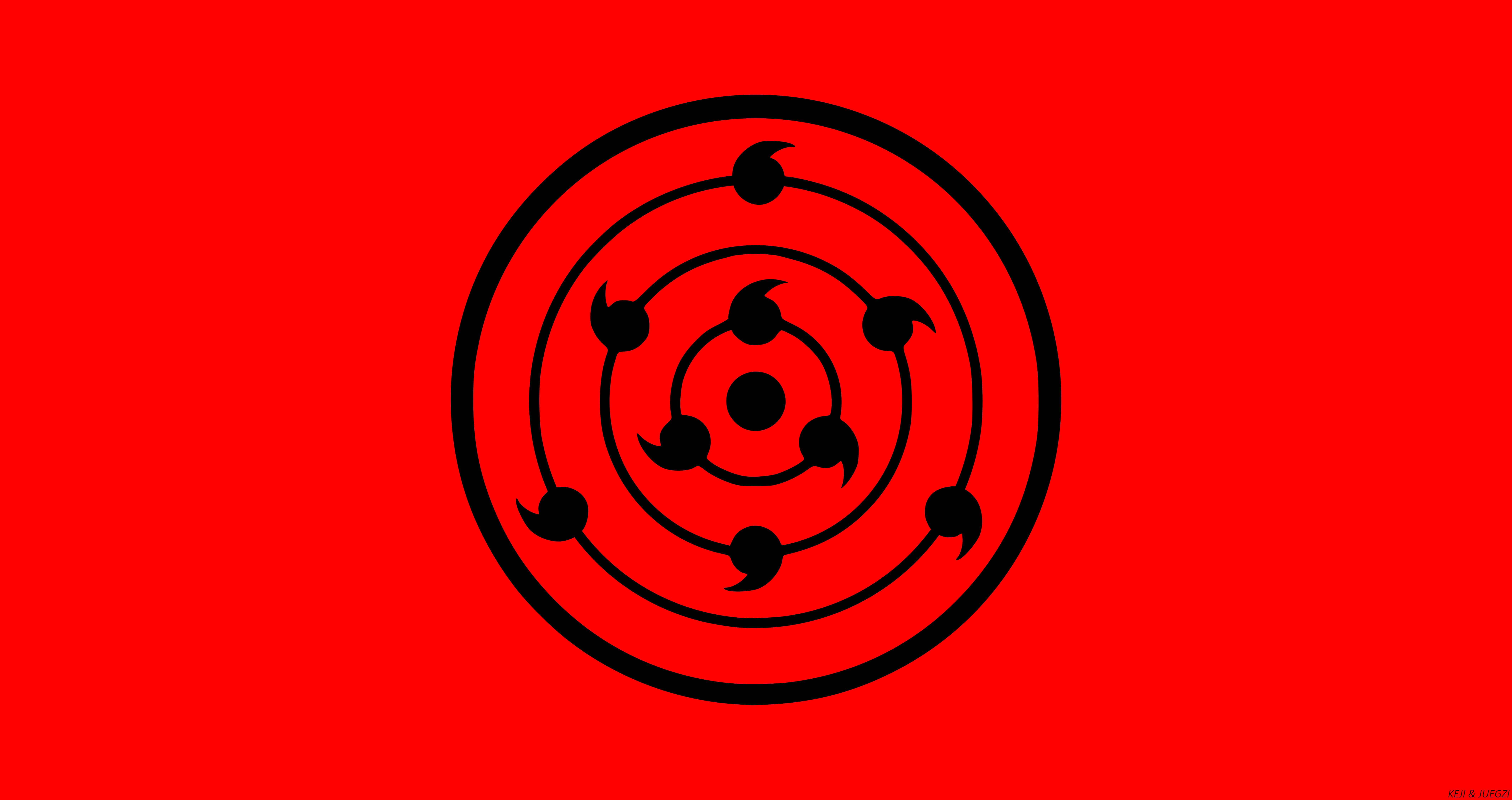 8K, Rinne Sharingan, Anime, Sharingan (Naruto), Naruto, Minimalist, HD Wallpaper