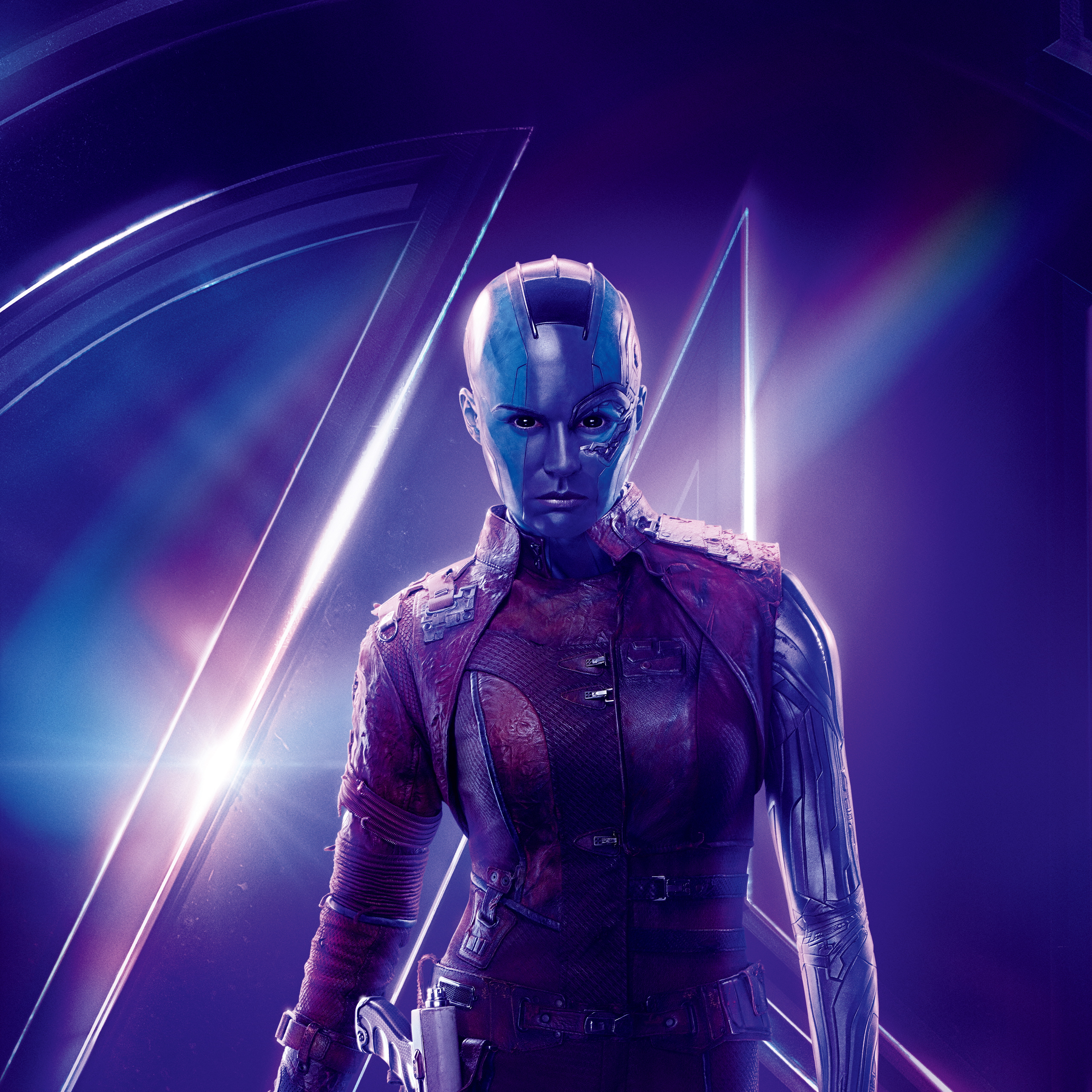 4K, Nebula, 5K, 5K, Avengers: Infinity War, Karen Gillan, Phone HD Wallpaper