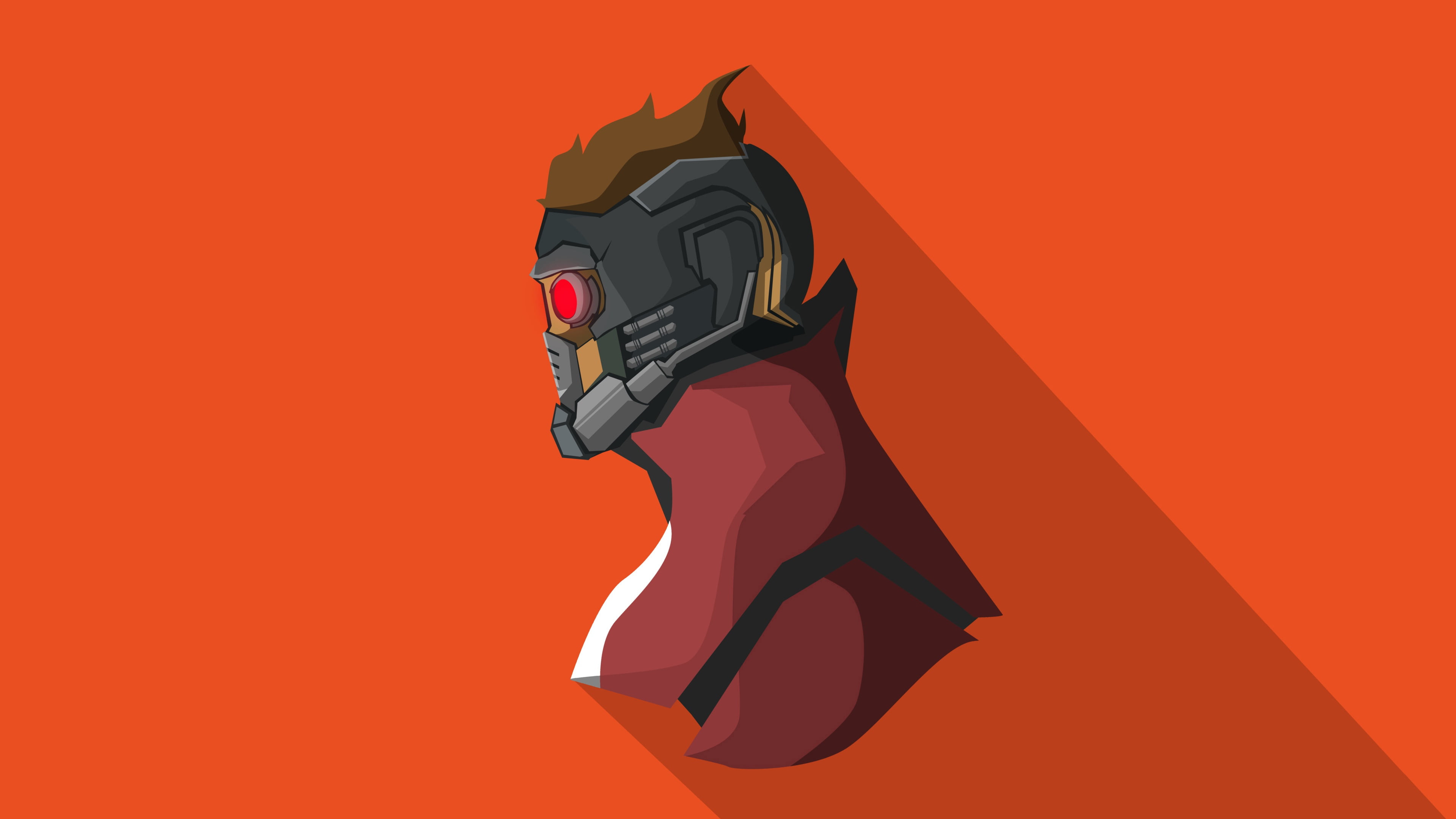 MARVEL, mask, background, Star Lord, comic, 4K, art, vector, HD Wallpaper
