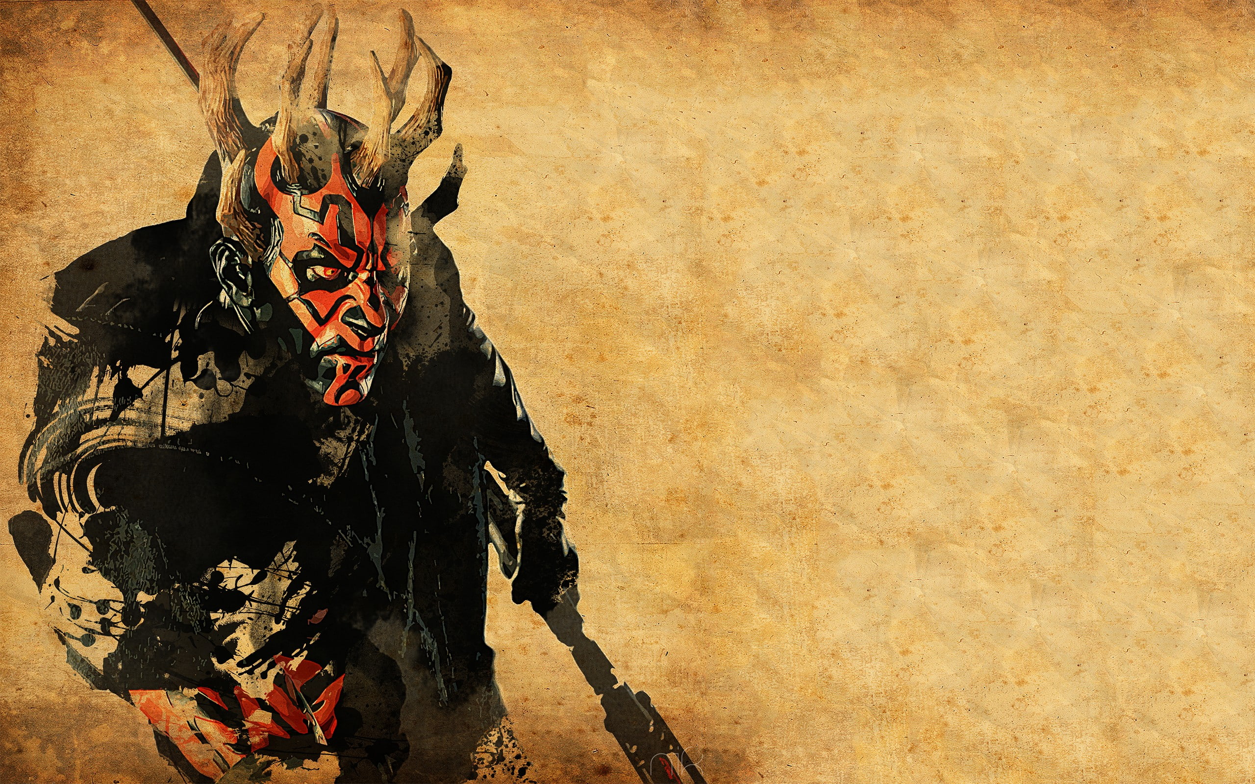 darth, maul, 2K, sith, digital/artwork, star, hd, wars, HD Wallpaper