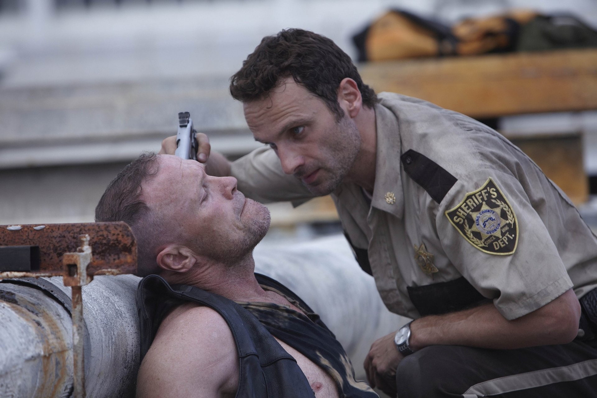 Rick Grimes, 1080P, TV Show, Merle Dixon, Michael Rooker, The Walking Dead, Andrew Lincoln, HD Wallpaper