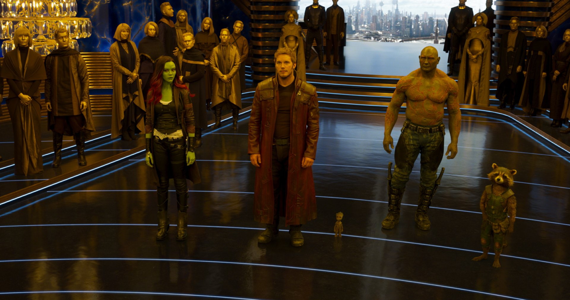 Drax The Destroyer, Zoe Saldana, Groot, Rocket Raccoon, Chris Pratt, Peter Quill, Movie, Gamora, 1080P, Guardians of the Galaxy Vol. 2, Star Lord, HD Wallpaper