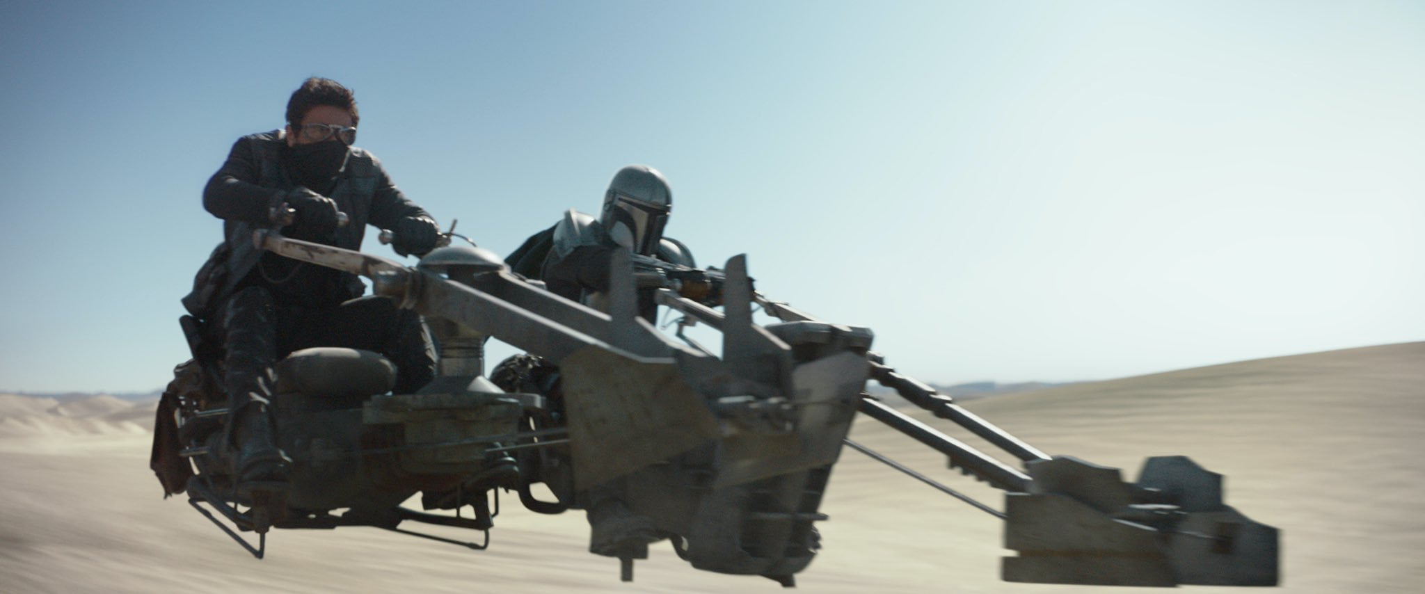 The Mandalorian (Character), Tatooine, 1080P, Star Wars, speeder bike, The Mandalorian, Swoop, HD Wallpaper