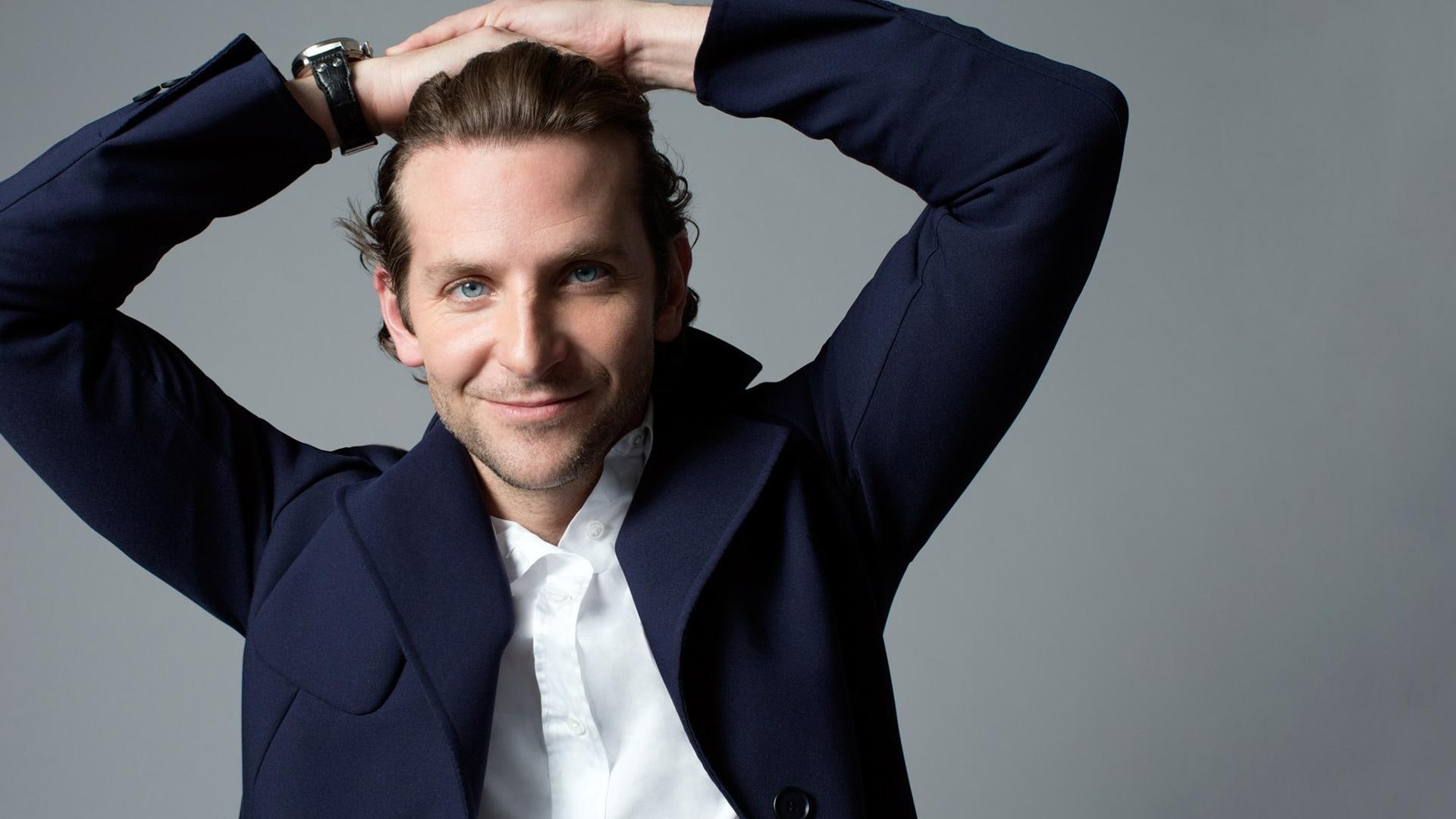 s, 1080P, men, bradley, male celebrities, 1920x1080, blue, dress, coat, cooper, bradley cooper, HD Wallpaper