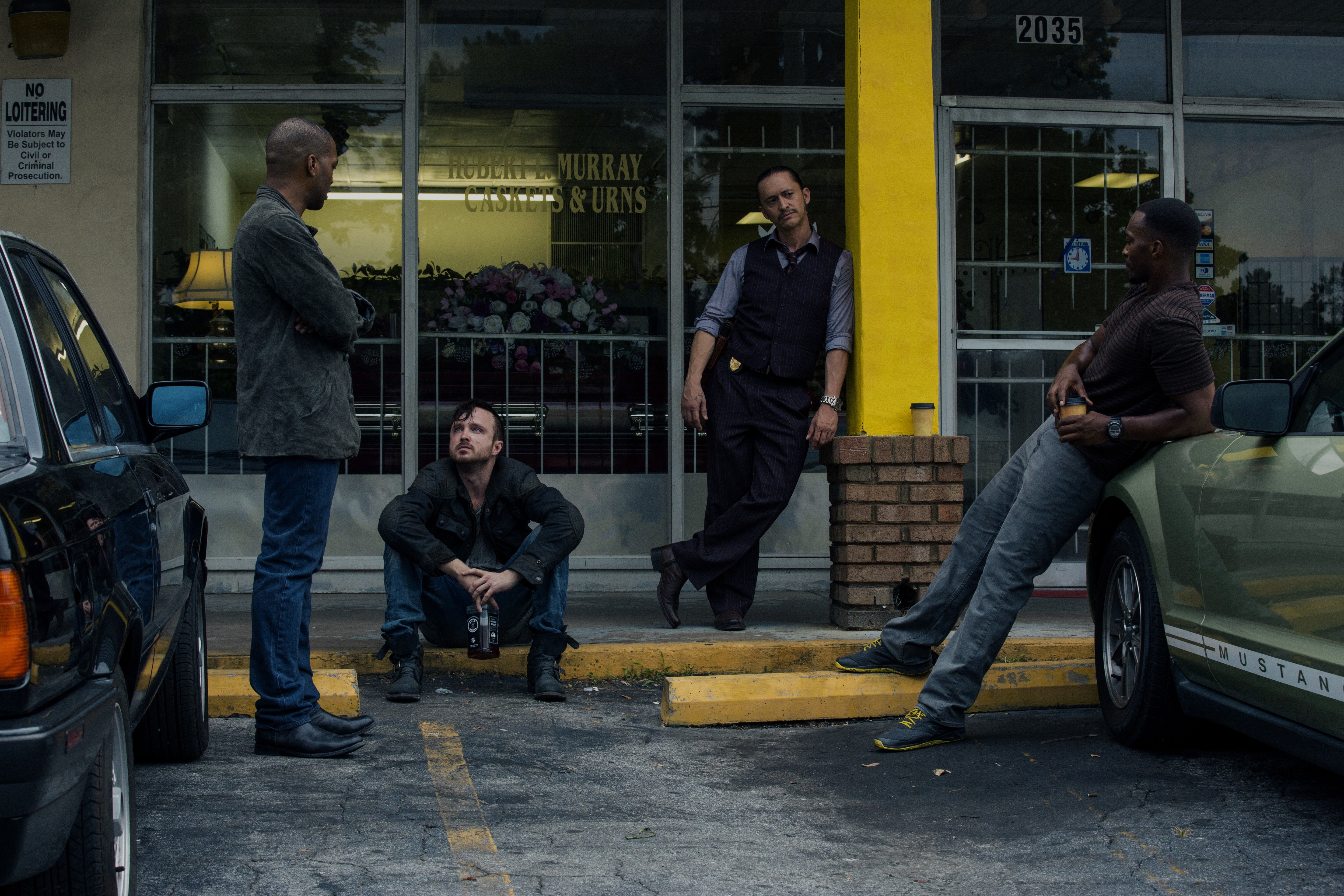 four, Chiwetel Ejiofor, police, Anthony Mackie, Aaron Paul, Triple 9, Thriller, 5K, crime, Clifton Collins Jr., Three nines, HD Wallpaper