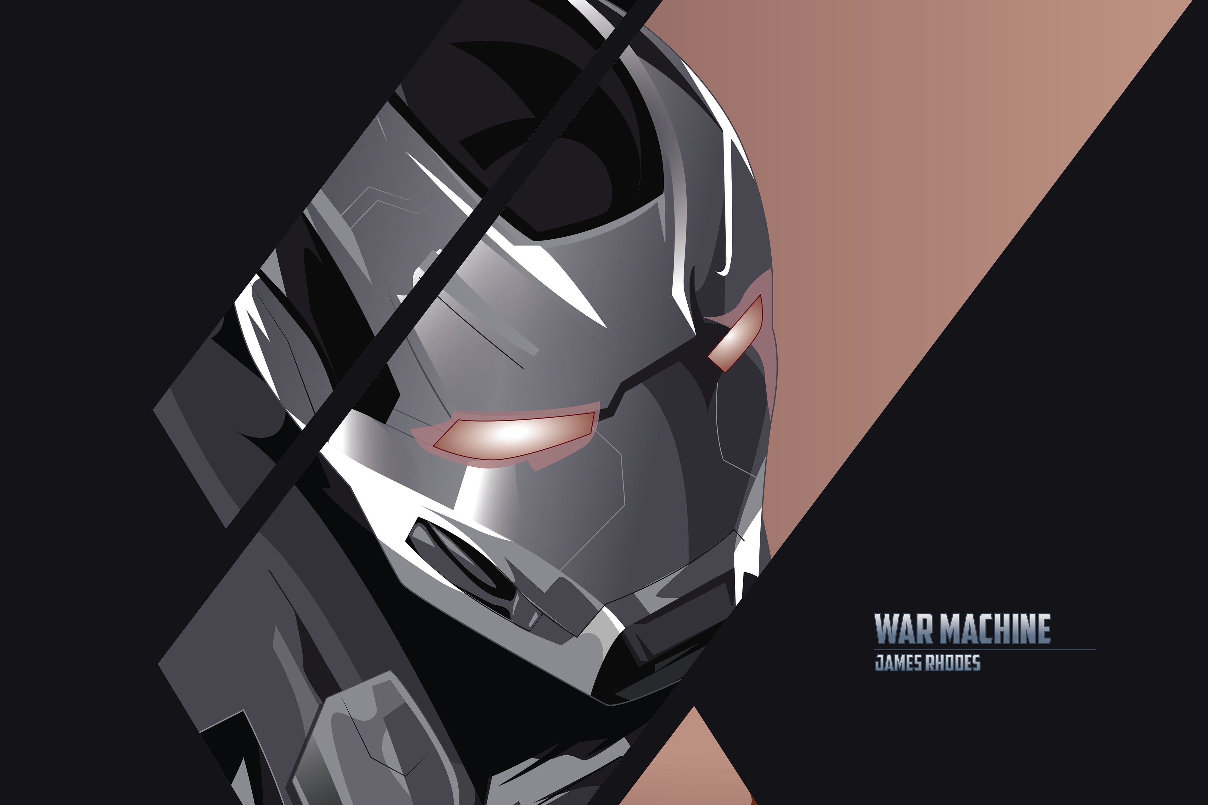 Minimal, 4K, 4K, James Rhodes, HD, War Machine, HD Wallpaper