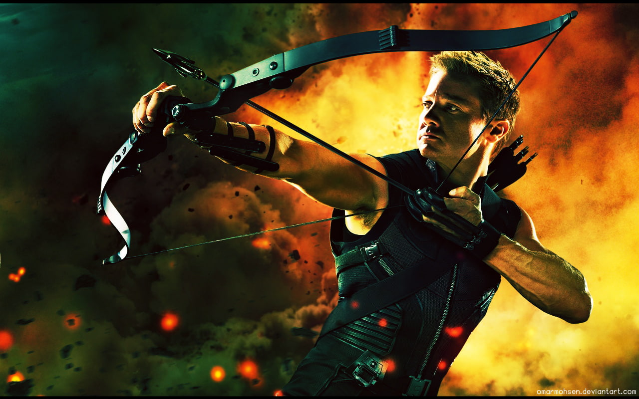 hawkeye, renner, hd, avengers, 720P, bow, arrow, jeremy, movies, HD Wallpaper