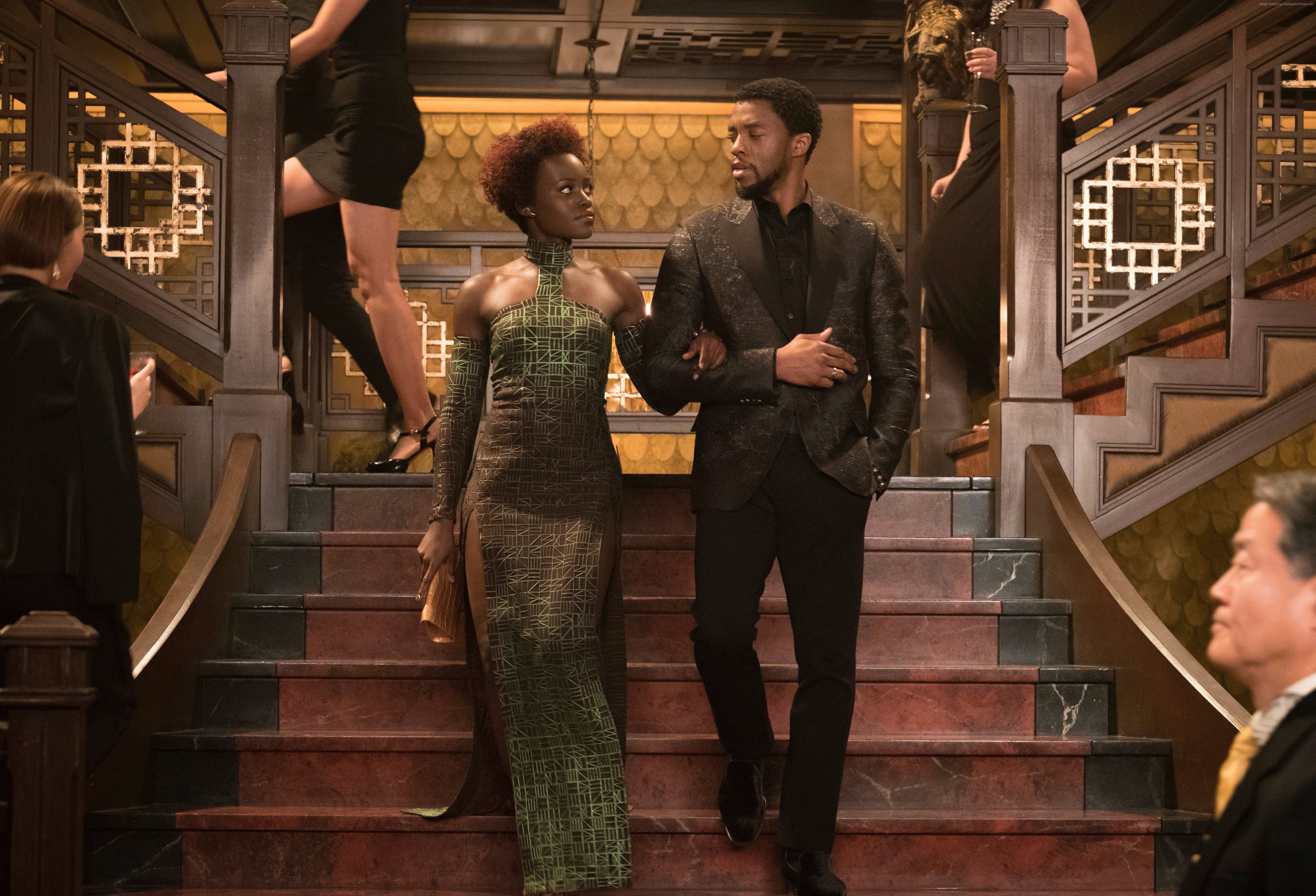 Black Panther, Chadwick Boseman, 5K, 5K, Lupita Nyongo, HD Wallpaper